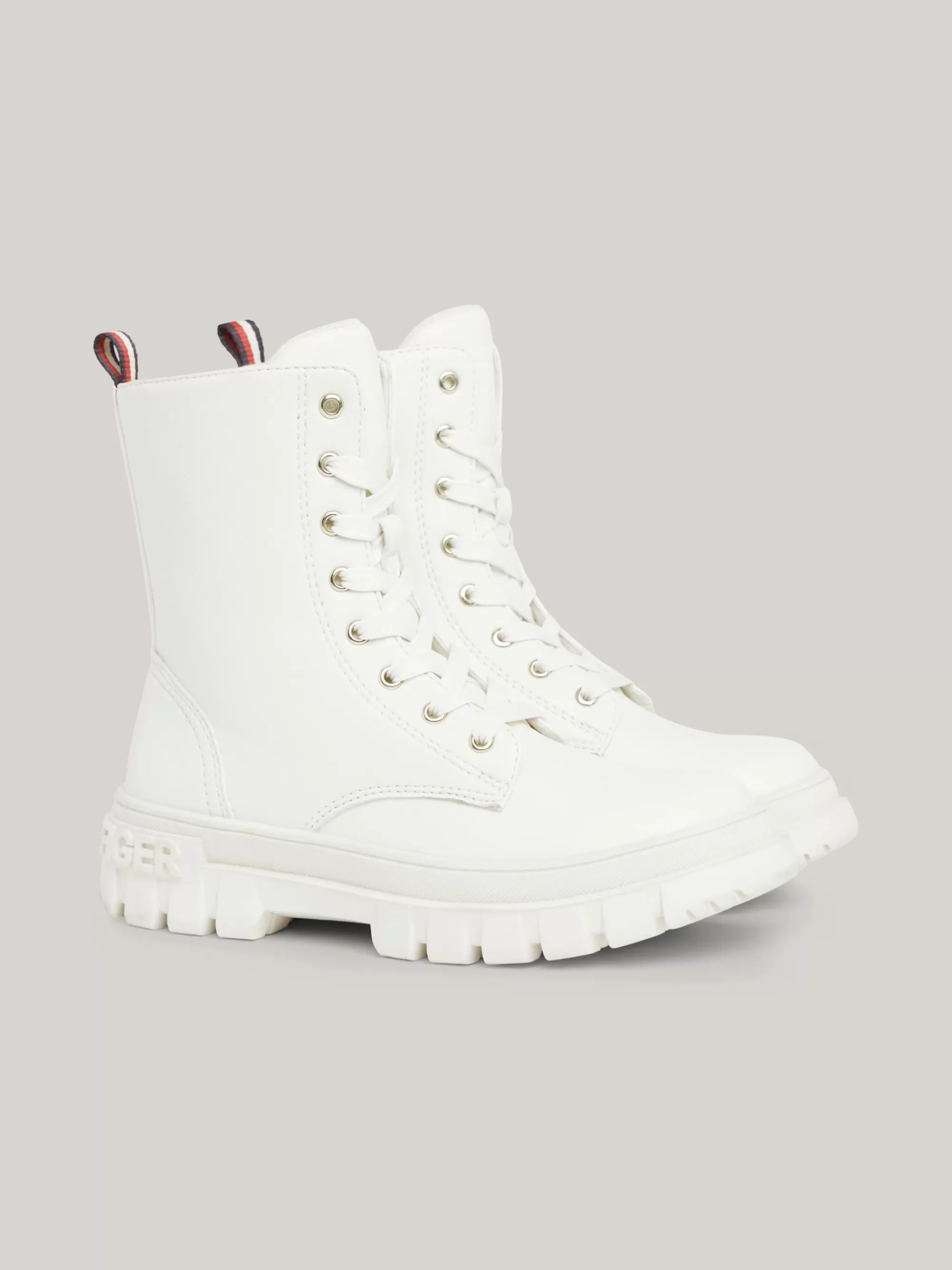 Schoenen & Accessoires*Tommy Hilfiger Veterboot Met Chunky Zool IVORY