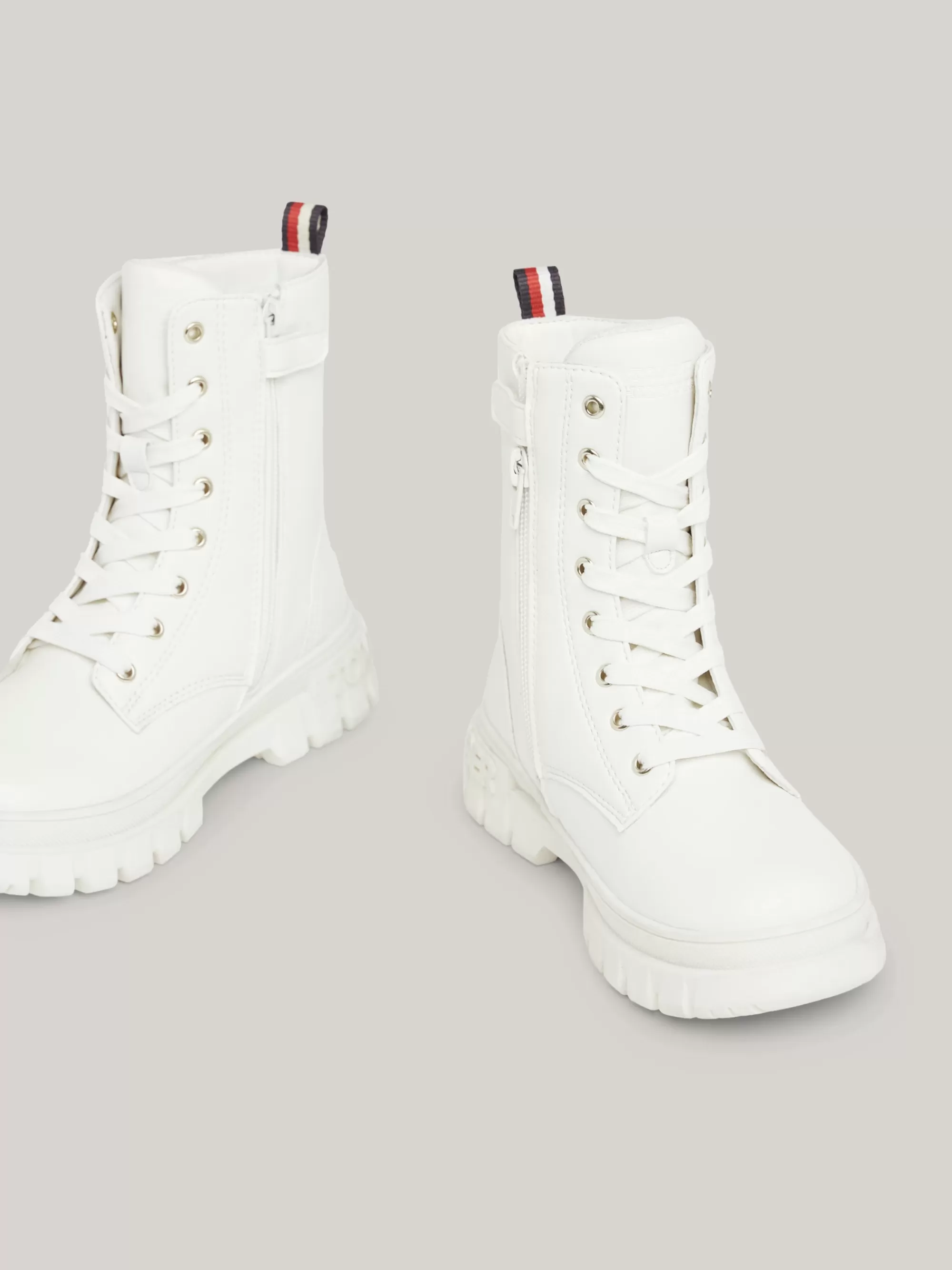 Schoenen & Accessoires*Tommy Hilfiger Veterboot Met Chunky Zool IVORY