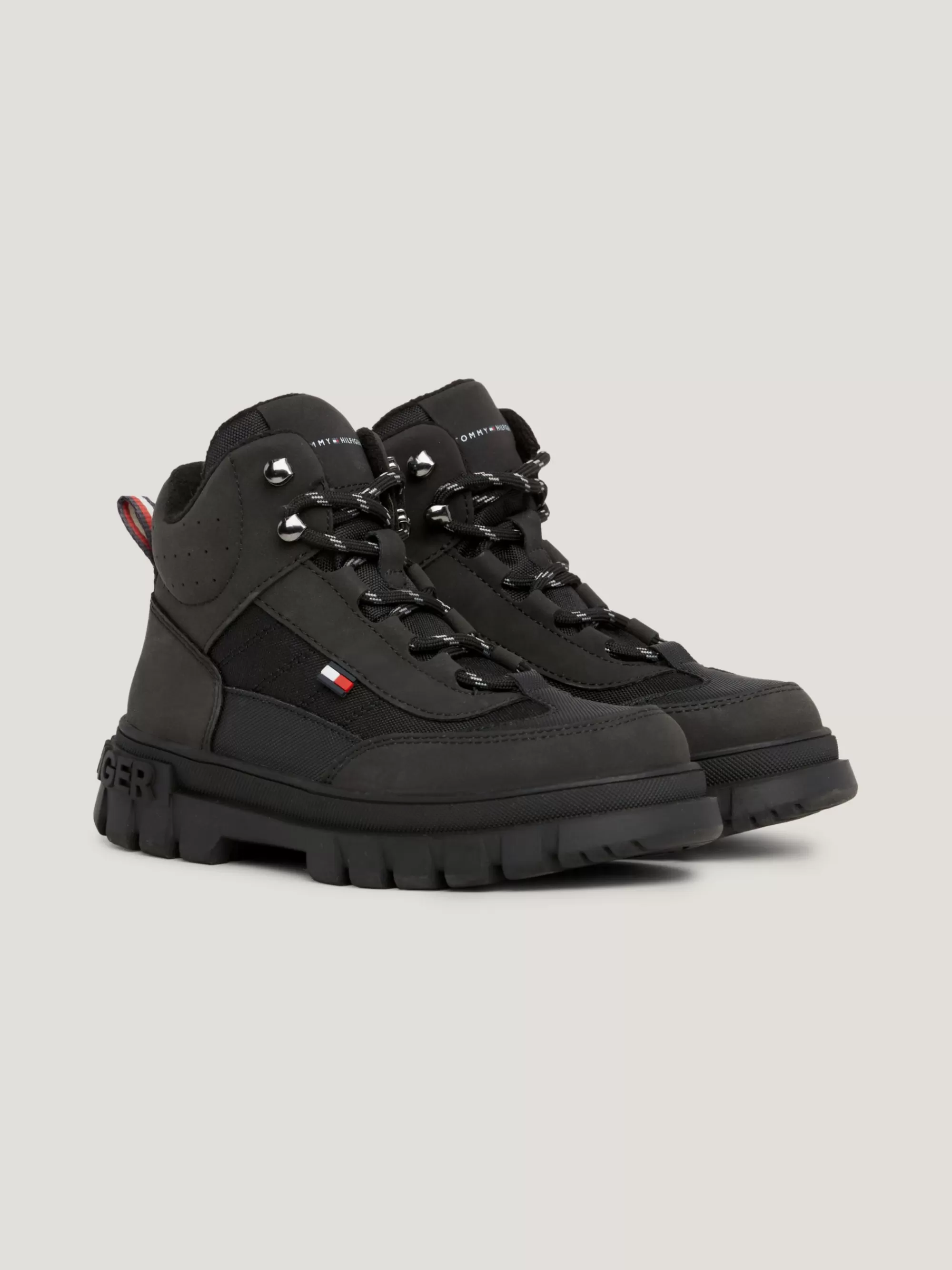 Schoenen & Accessoires*Tommy Hilfiger Veterlaars Met Profielzool BLACK