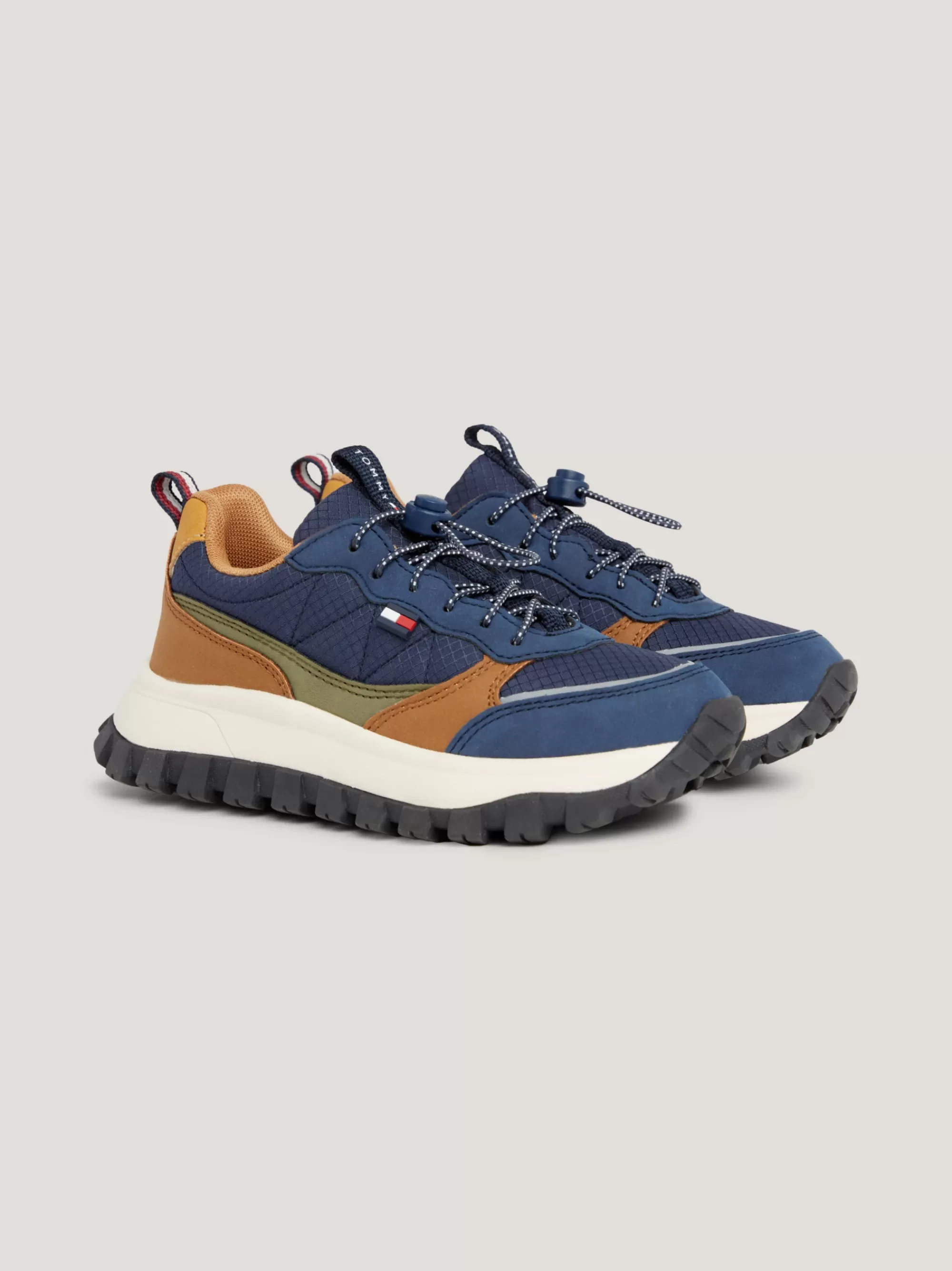 Schoenen & Accessoires*Tommy Hilfiger Vetersneaker Met Chunky Profielzool BLUE/COGNAC