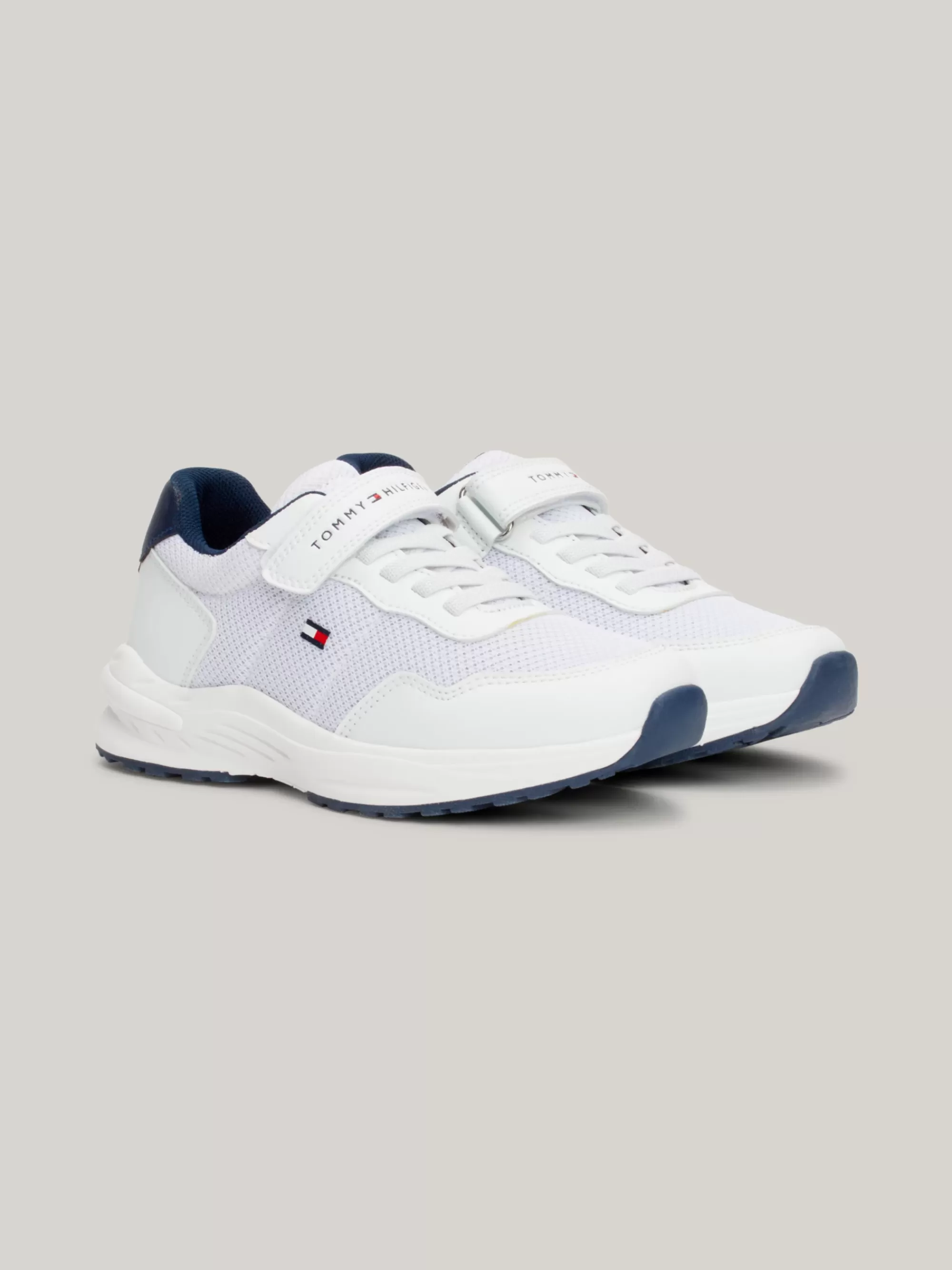 Schoenen & Accessoires | Schoenen & Accessoires*Tommy Hilfiger Vetersneaker Met Klittenband En Logo WHITE