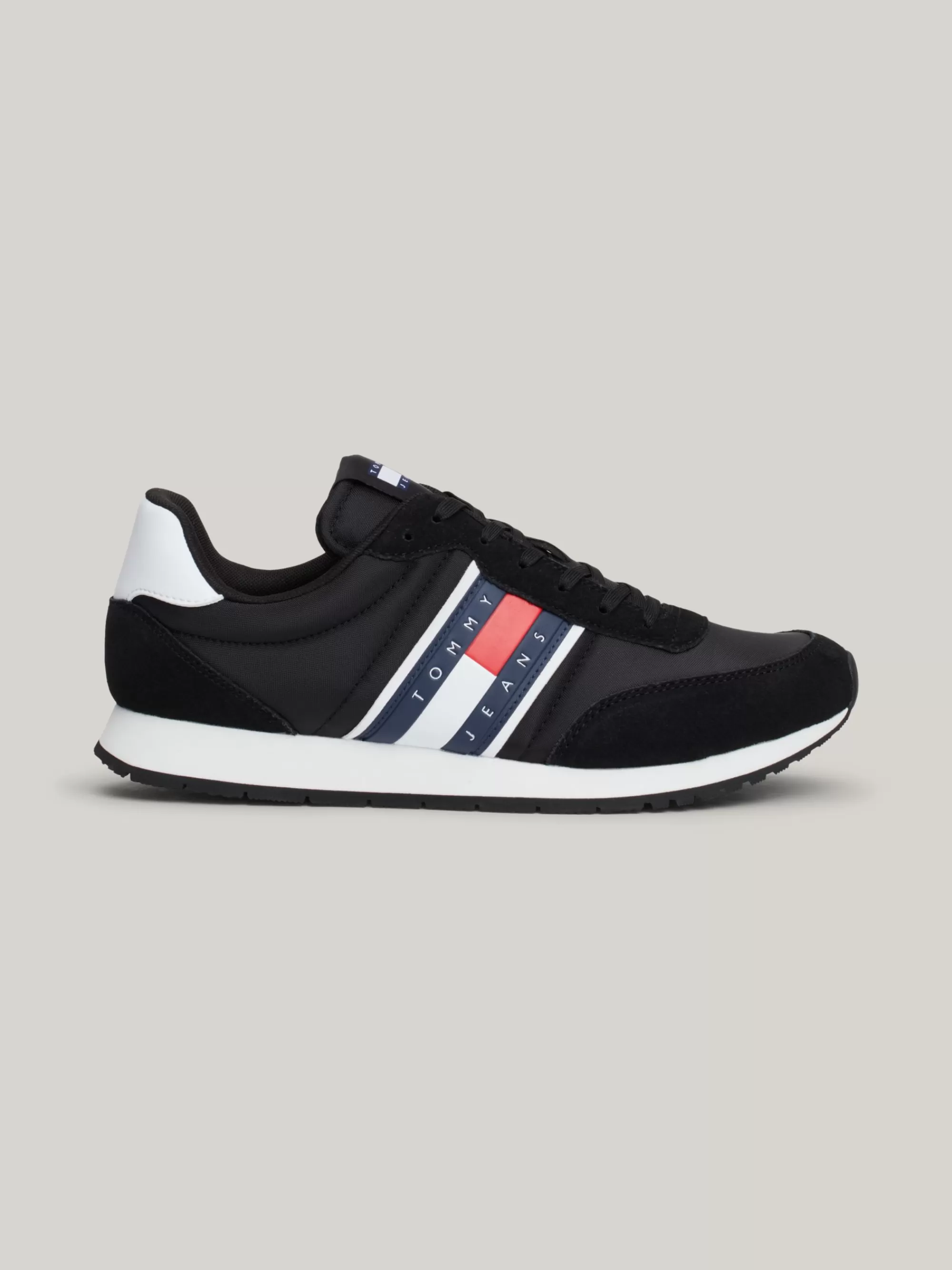 Sneakers*Tommy Hilfiger Vetersneaker Met Logo BLACK