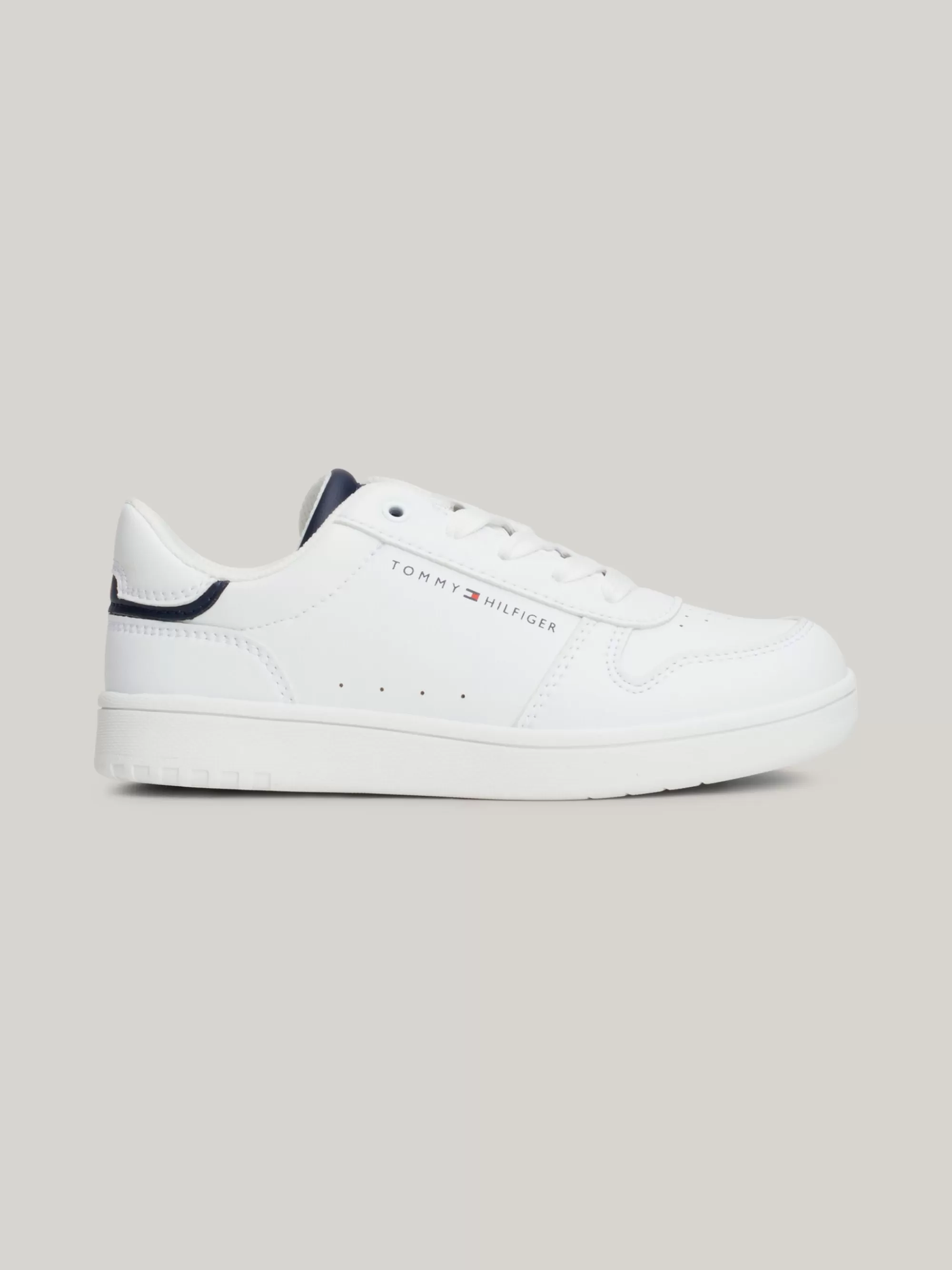 Schoenen & Accessoires*Tommy Hilfiger Vetersneaker Met Logo WHITE/BLUE