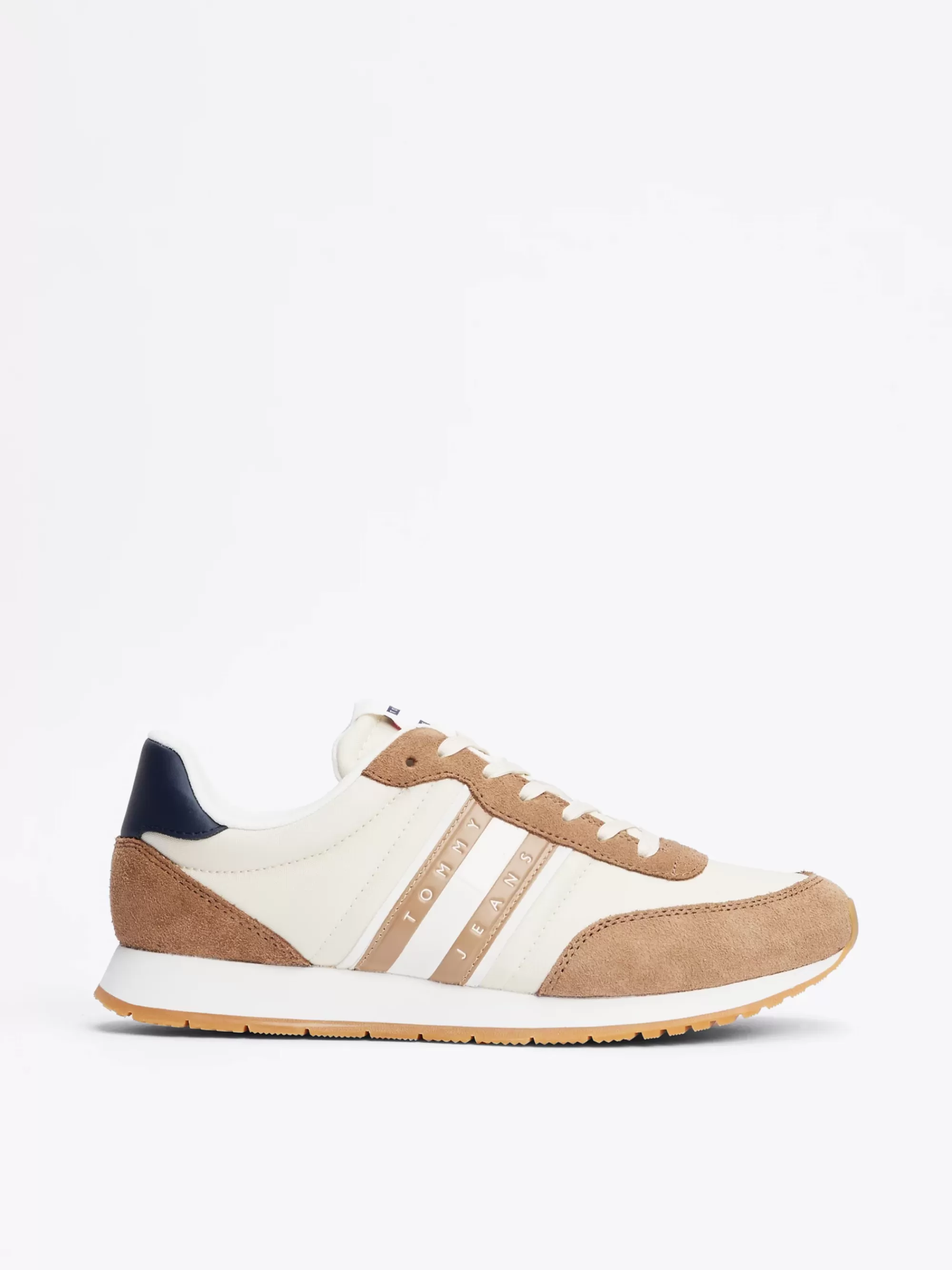 Sneakers*Tommy Hilfiger Vetersneaker Met Logo LIGHT SEPIA BROWN