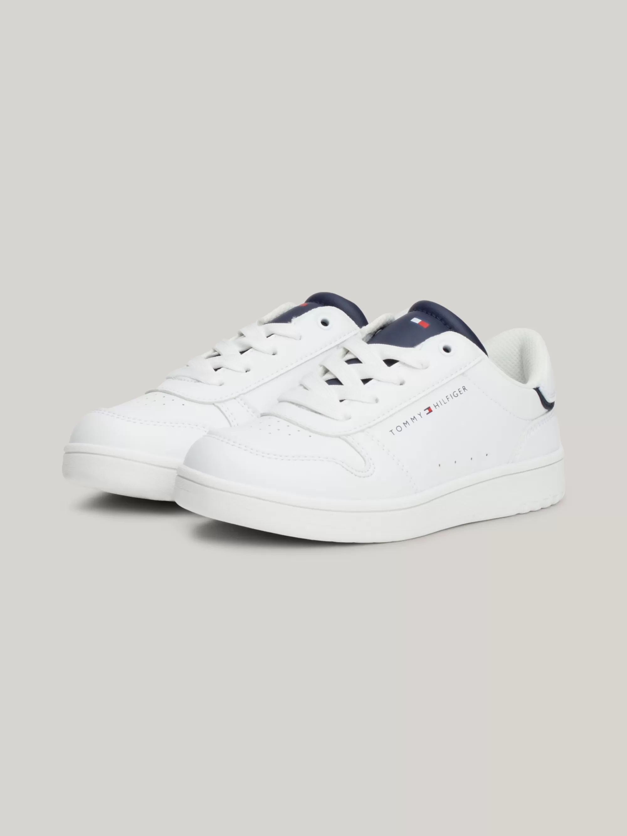 Schoenen & Accessoires*Tommy Hilfiger Vetersneaker Met Logo WHITE/BLUE