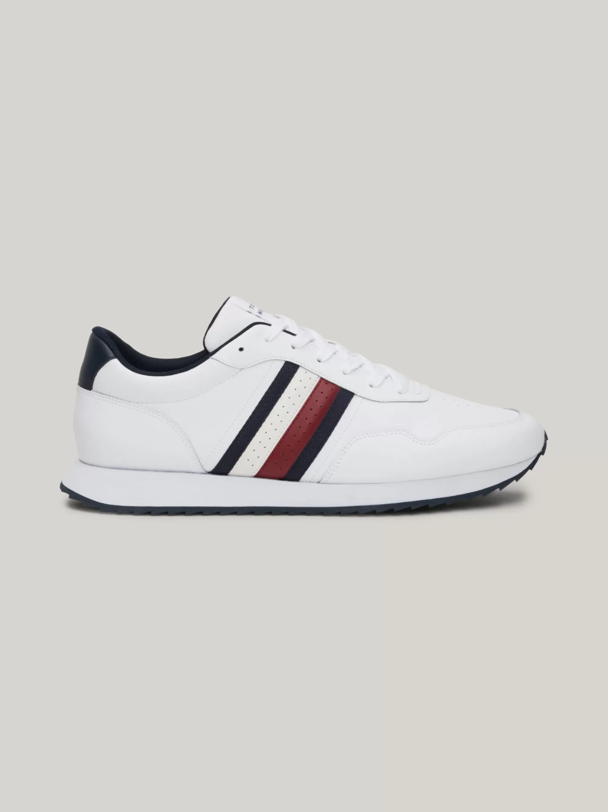 White Trainers | Sneakers*Tommy Hilfiger Vetersneaker Met Signature-tape WHITE