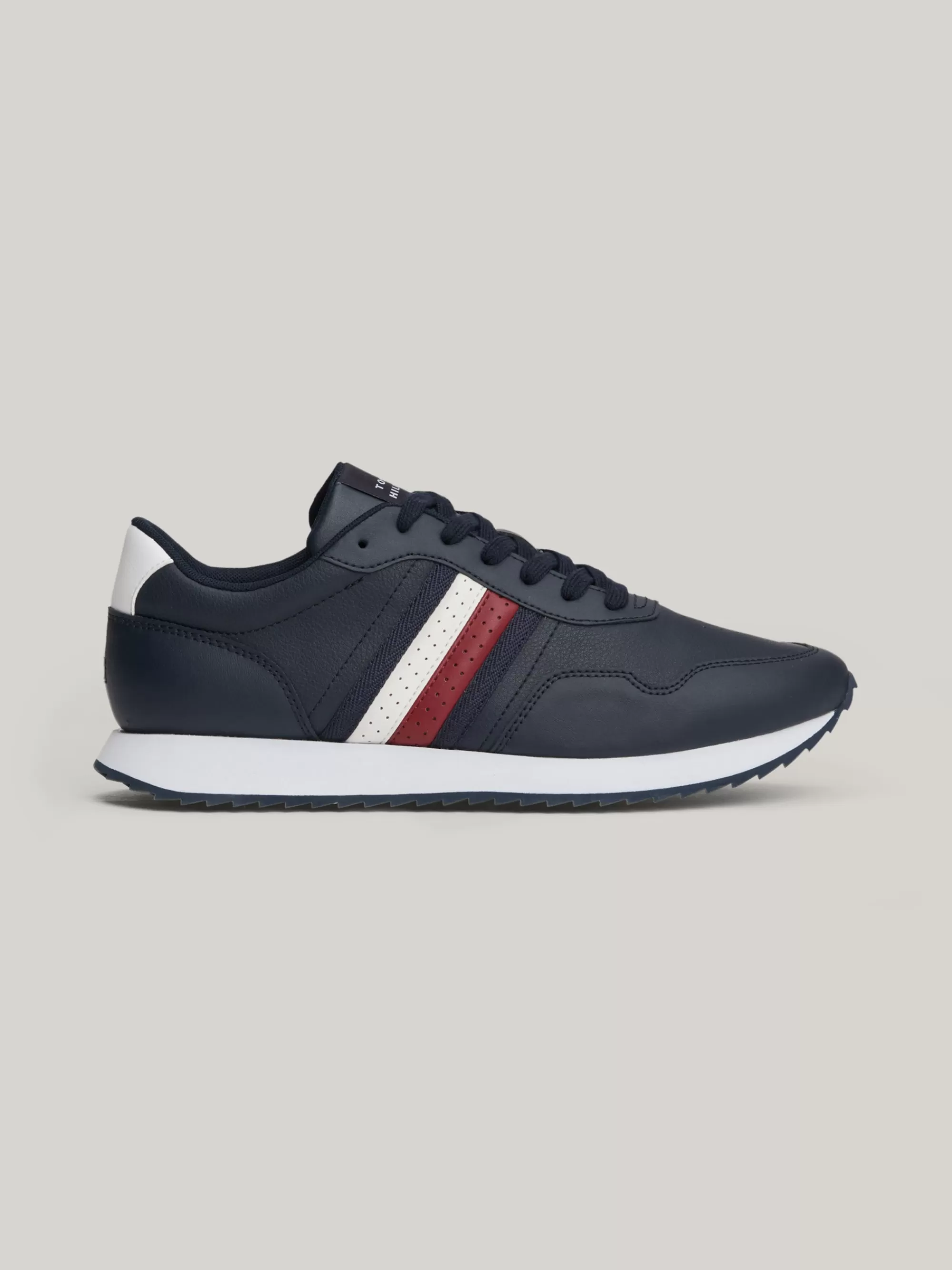 Sneakers*Tommy Hilfiger Vetersneaker Met Signature-tape DESERT SKY