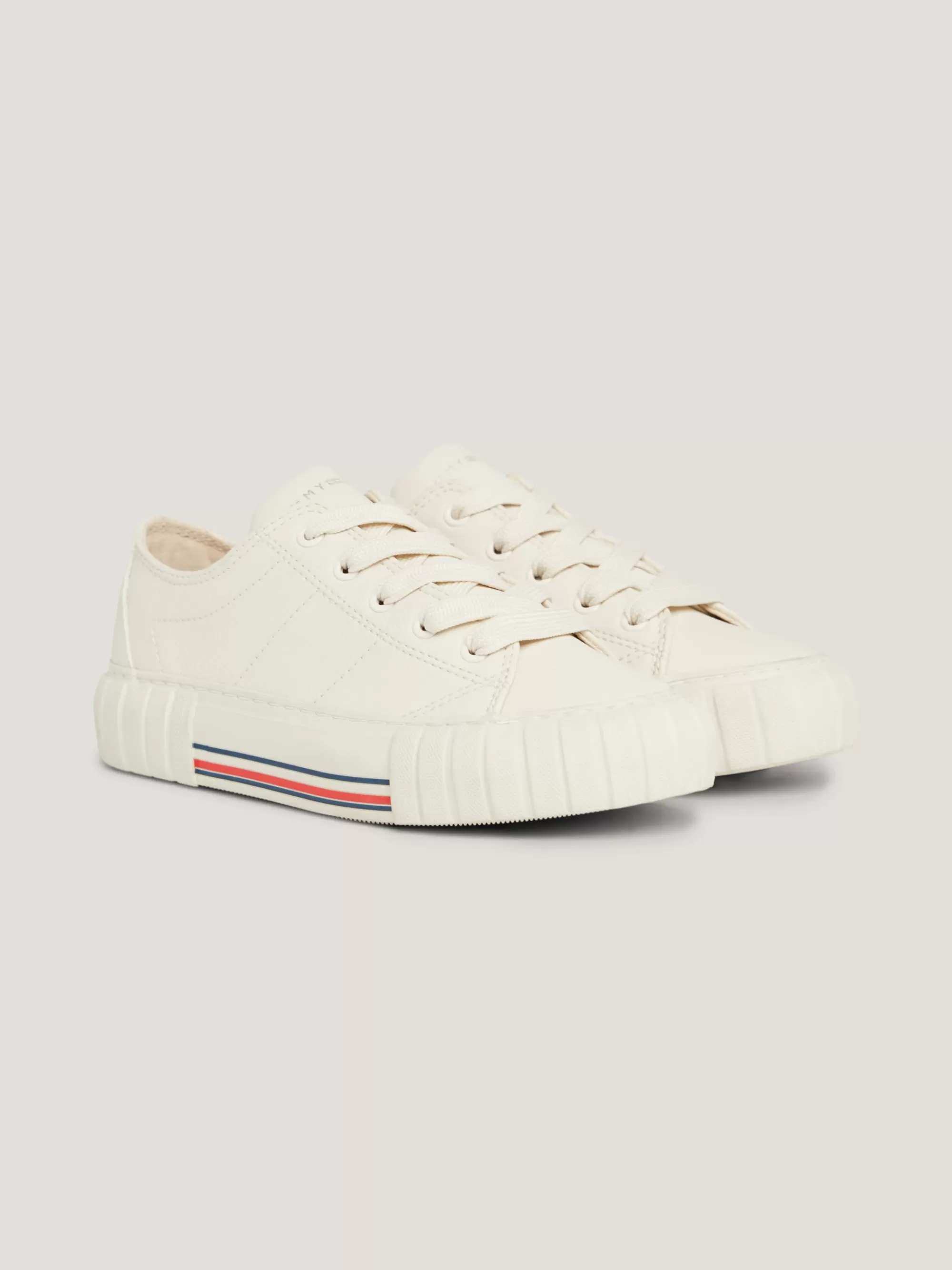 Schoenen & Accessoires*Tommy Hilfiger Vetersneaker Met Signature-zool MILK