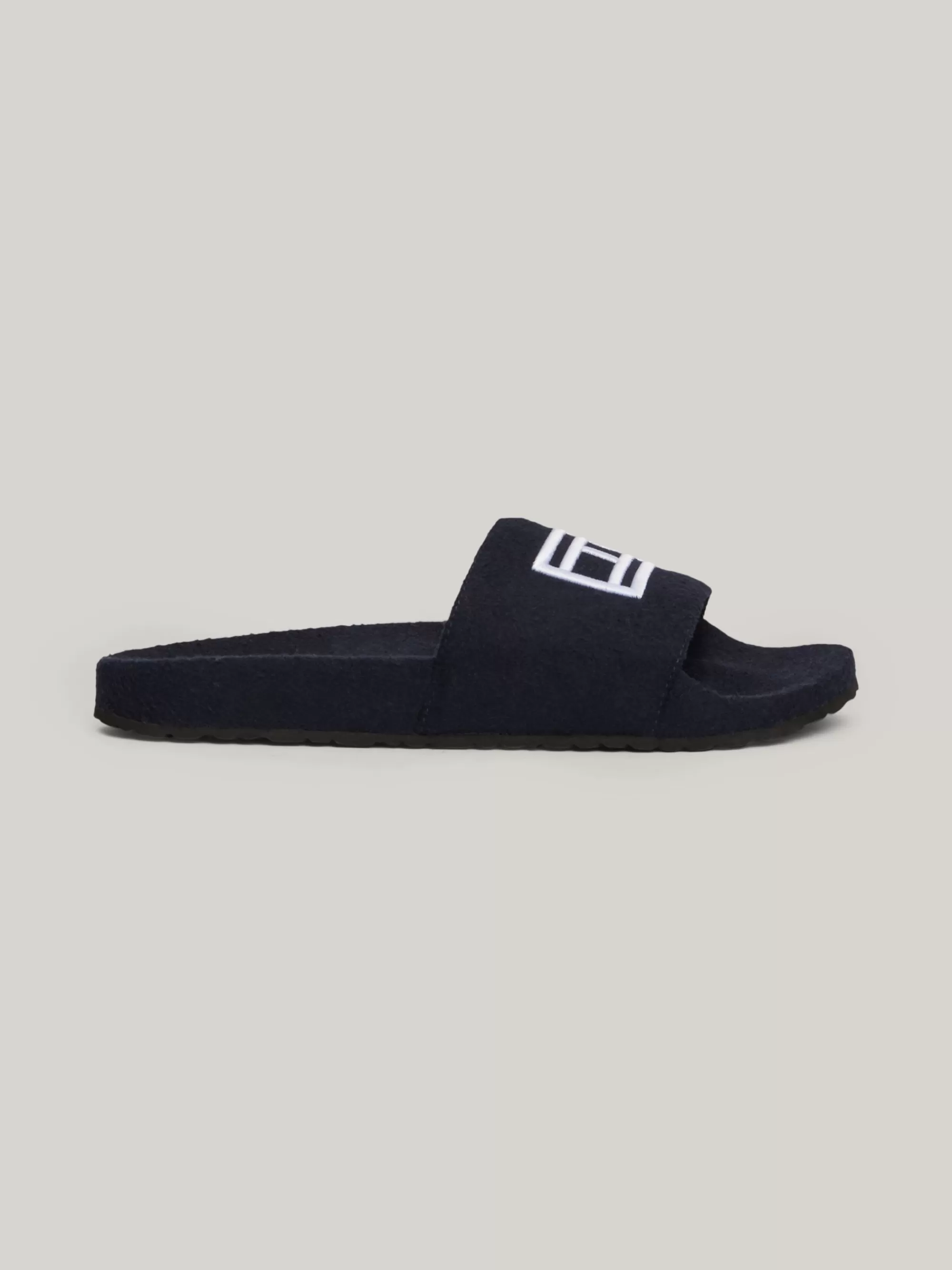 Sandalen & Flip Flops*Tommy Hilfiger Vilten Badslipper Met Geborduurde Vlag DESERT SKY