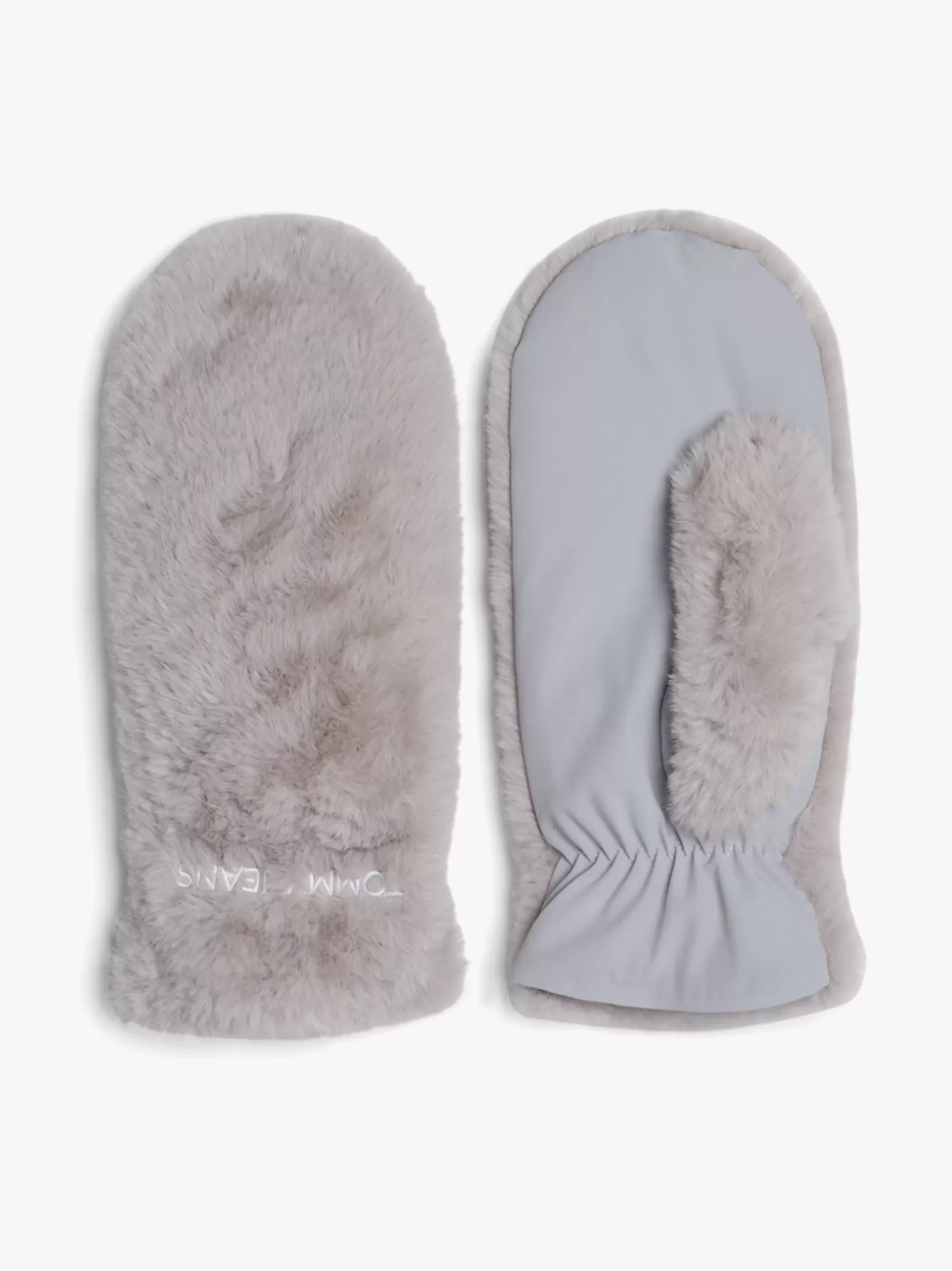 Handschoenen | Mutsen & Sjaals*Tommy Hilfiger Wanten Van Imitatiebont SILVER GREY