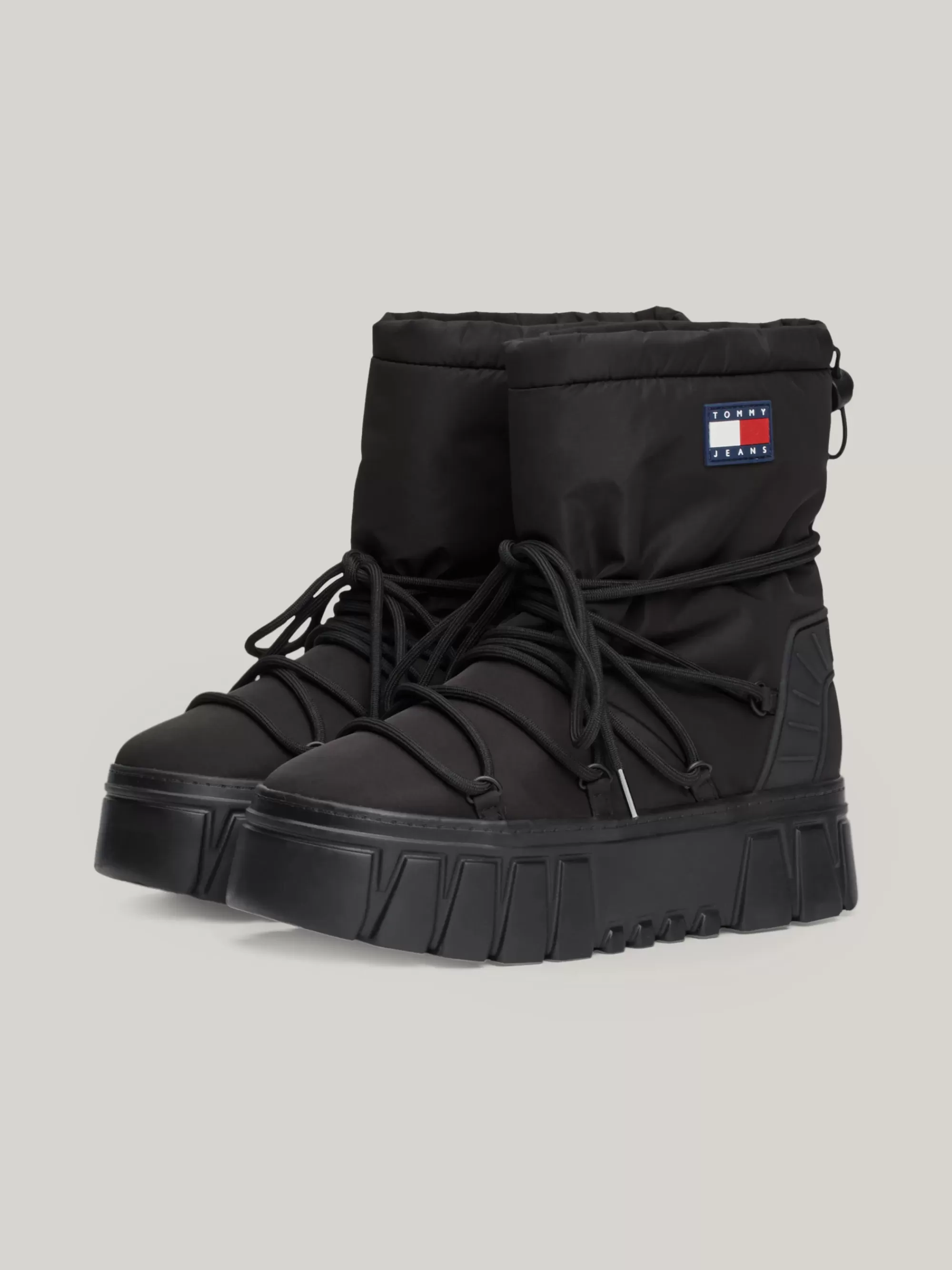 Laarzen & Enkellaarzen*Tommy Hilfiger Warm Gevoerde Hybride Snowboot BLACK