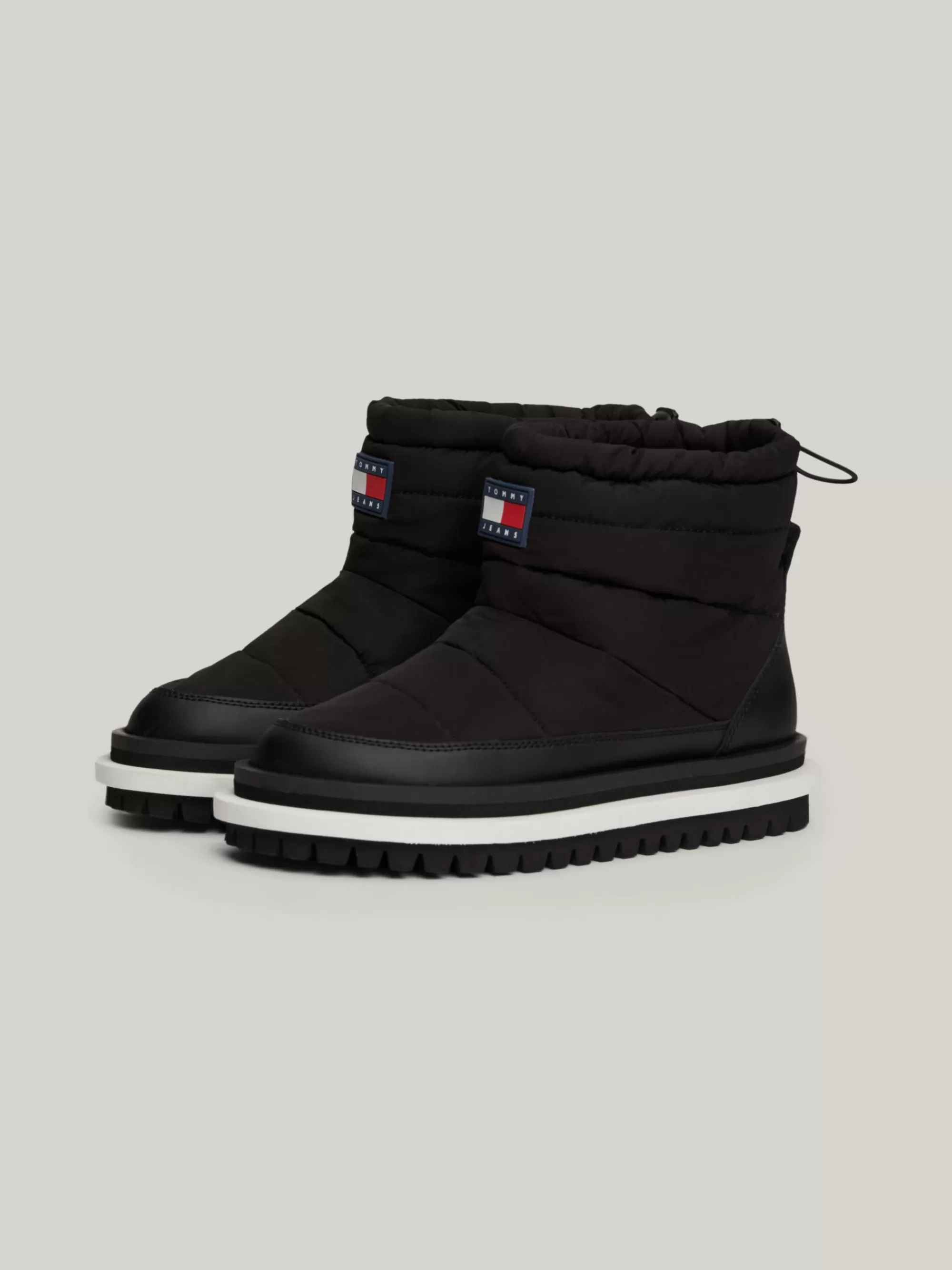 Enkellaarzen | Laarzen & Enkellaarzen*Tommy Hilfiger Warmgevoerde Gewatteerde Enkellaars BLACK
