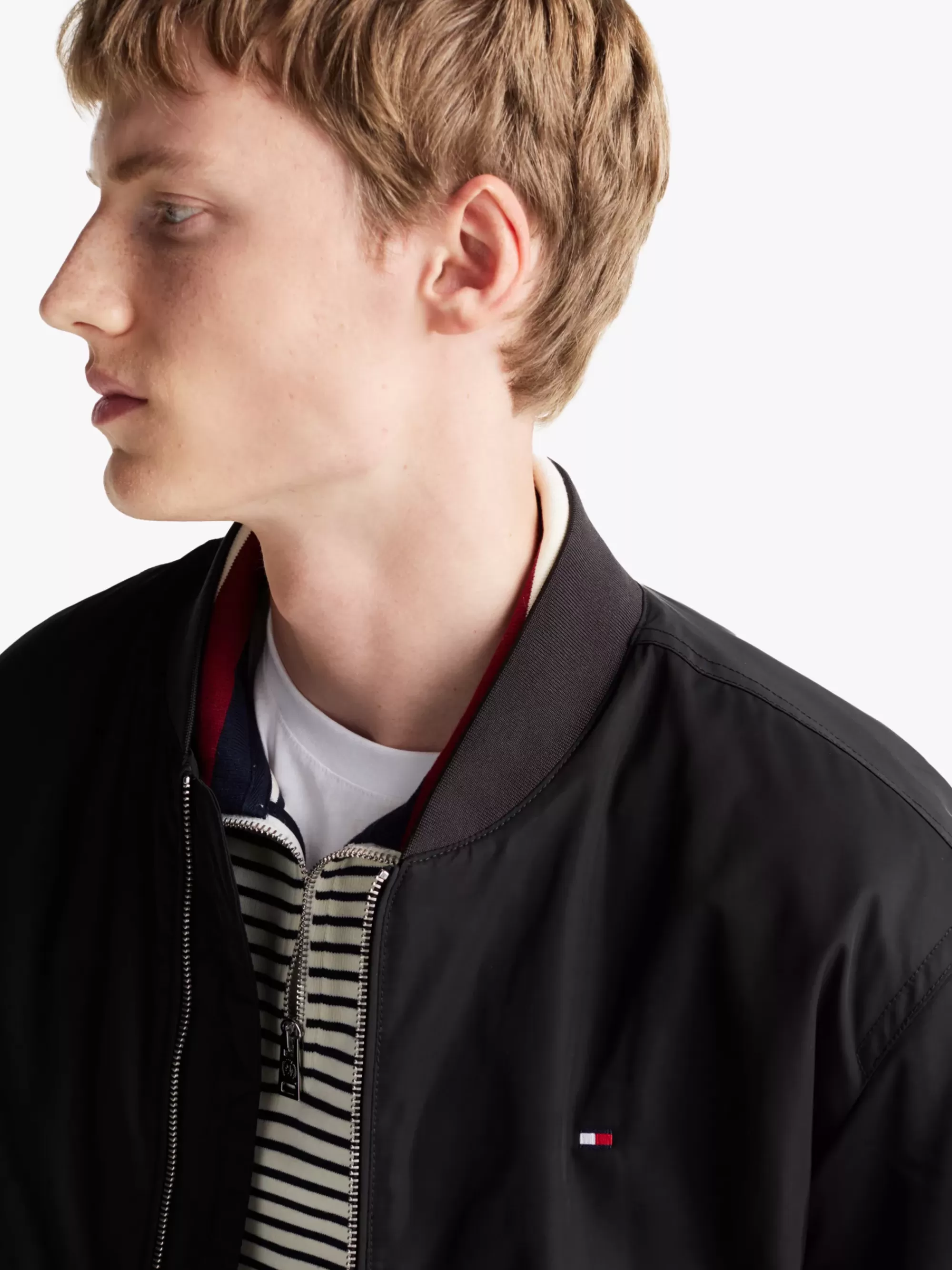 Jassen & Jacks | Bomberjacks*Tommy Hilfiger Waterafstotend Bomberjack Met Thermo-isolatie BLACK