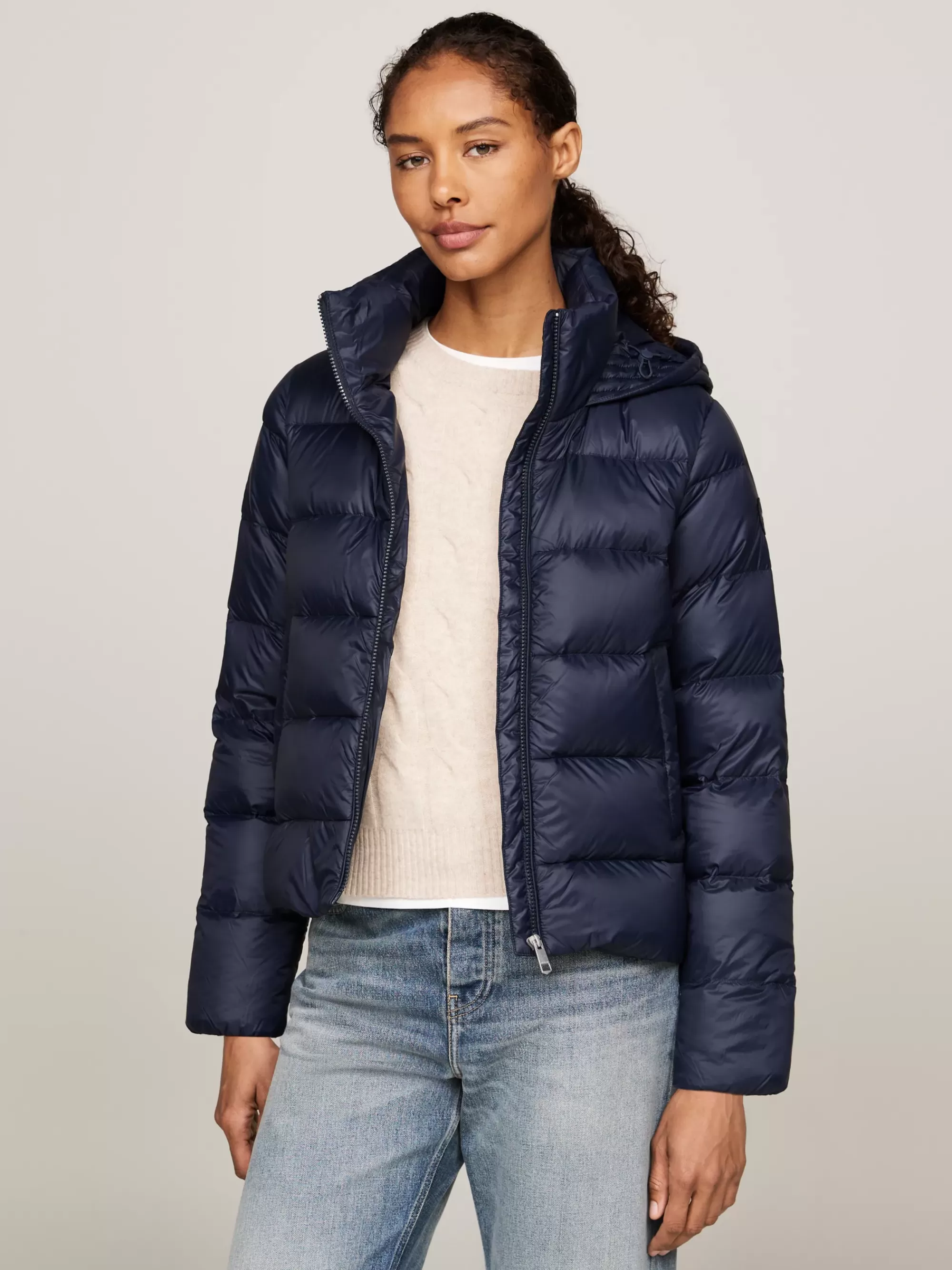 Jassen & Jacks*Tommy Hilfiger Waterafstotend Donsjack DESERT SKY
