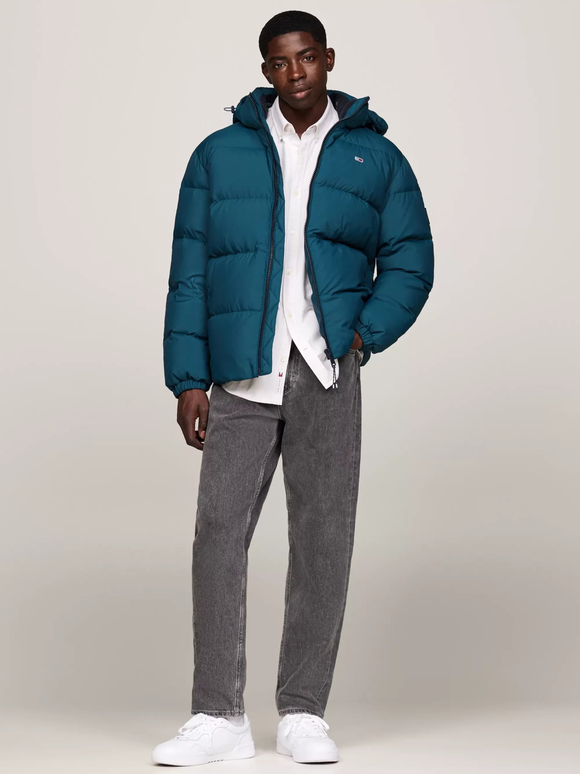 Jassen & Jacks*Tommy Hilfiger Waterafstotend Donsjack DEEP SEAWATER