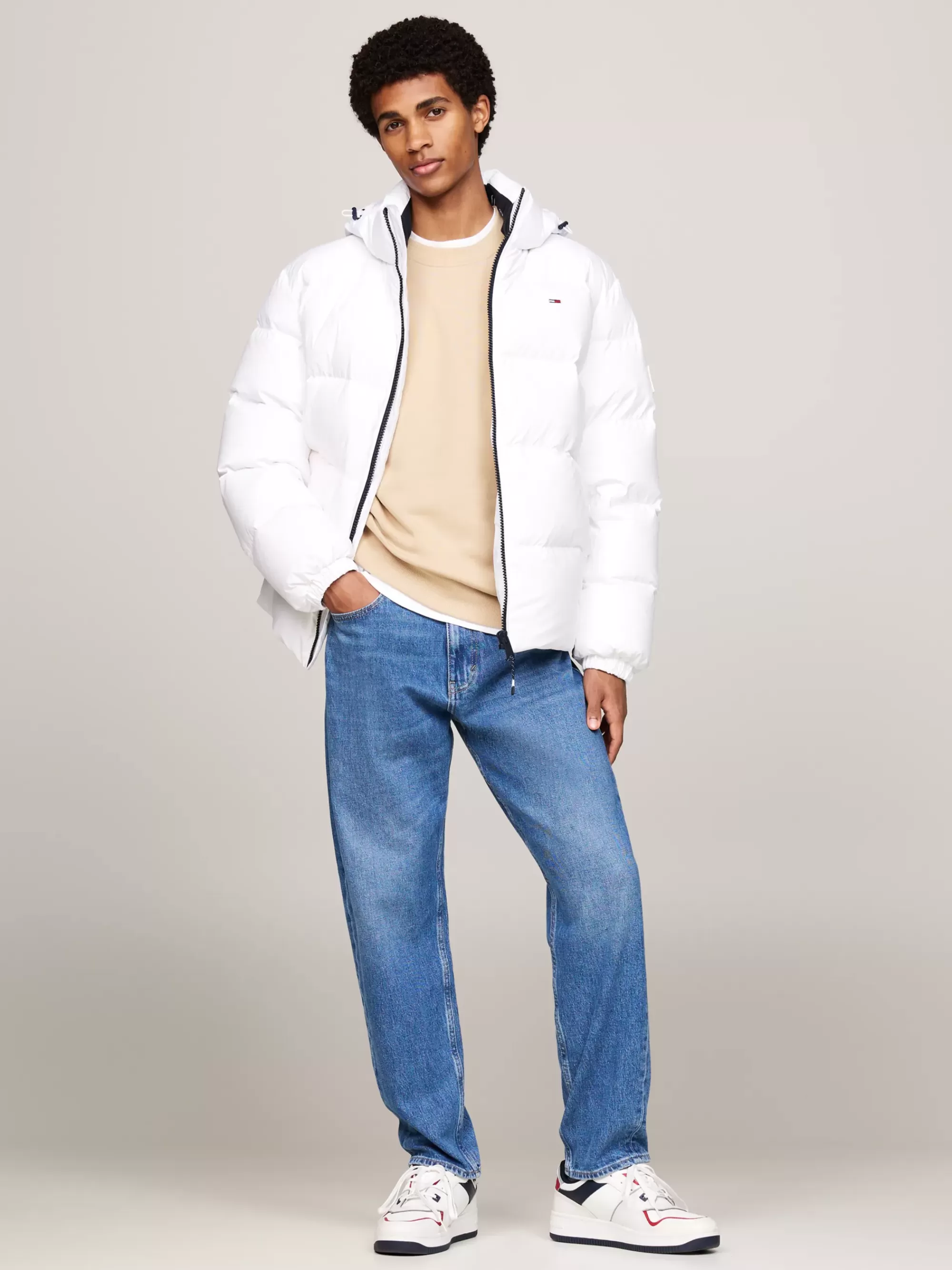 Jassen & Jacks*Tommy Hilfiger Waterafstotend Donsjack WHITE