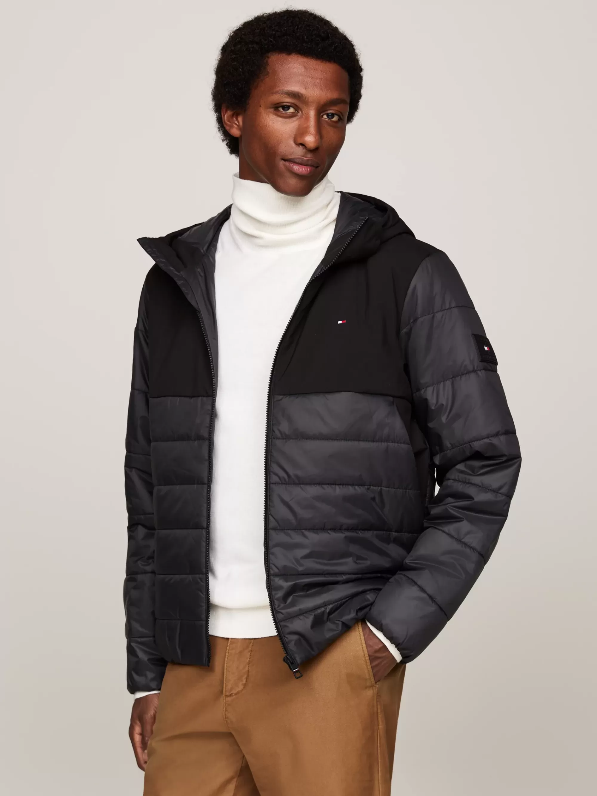 Jassen & Jacks*Tommy Hilfiger Waterafstotend Jack Met Thermo-isolatie BLACK