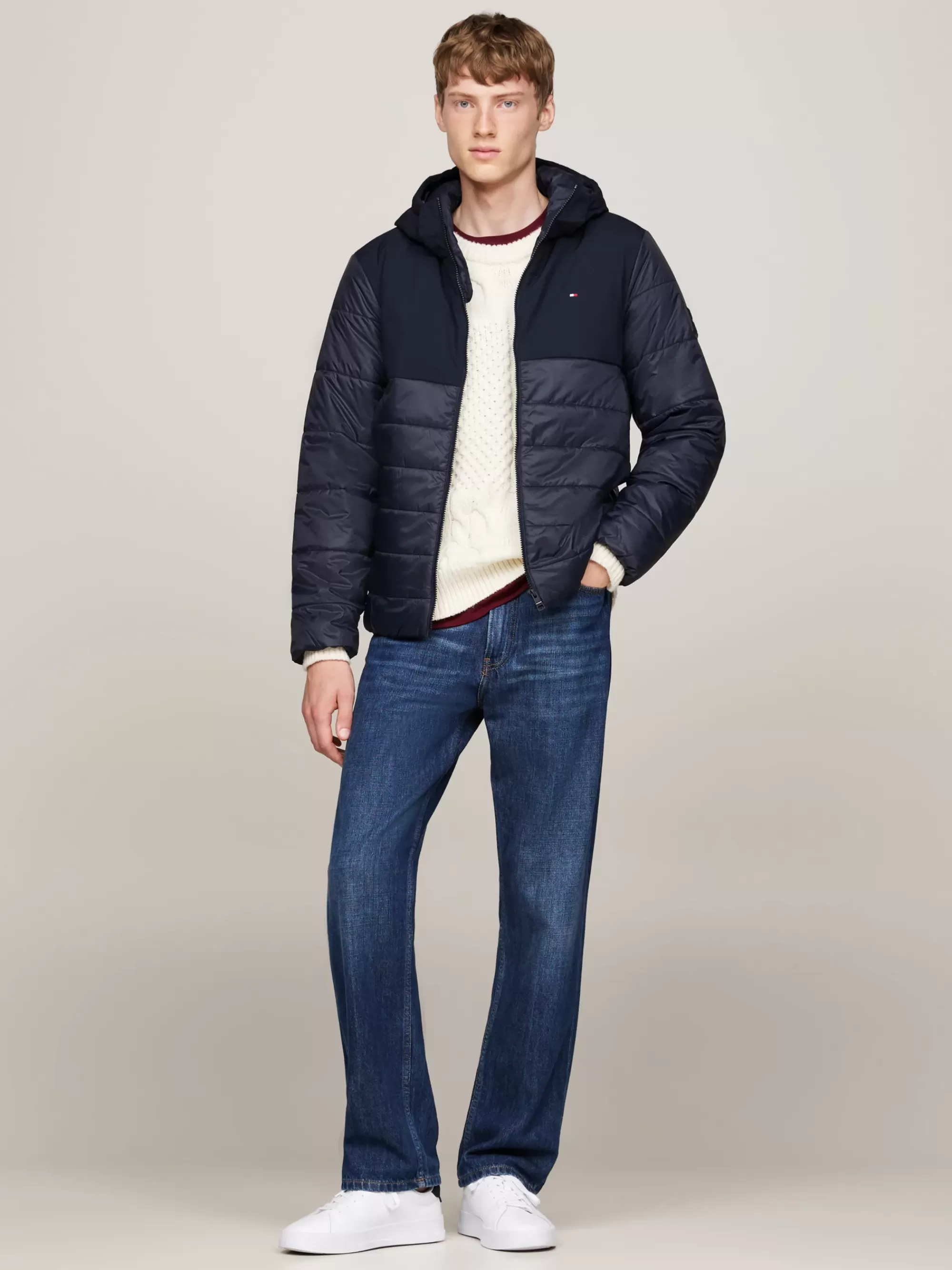 Jassen & Jacks*Tommy Hilfiger Waterafstotend Jack Met Thermo-isolatie DESERT SKY