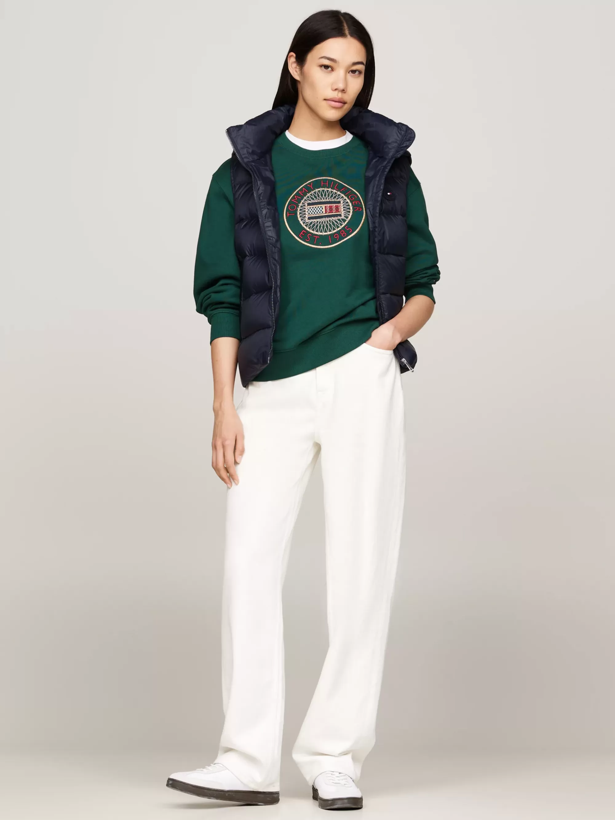 Jassen & Jacks*Tommy Hilfiger Waterafstotende Bodywarmer Met Donsvulling DESERT SKY