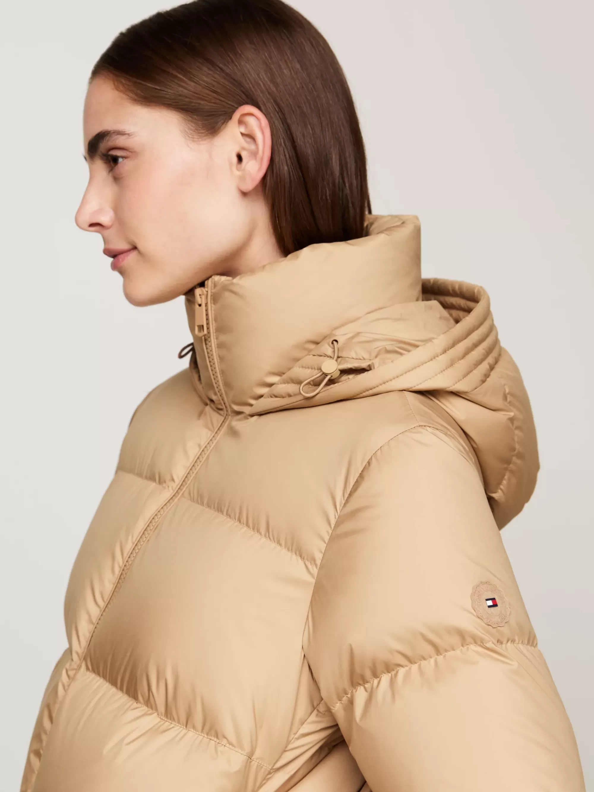Jassen & Jacks*Tommy Hilfiger Waterafstotende Donsjas CLASSIC KHAKI