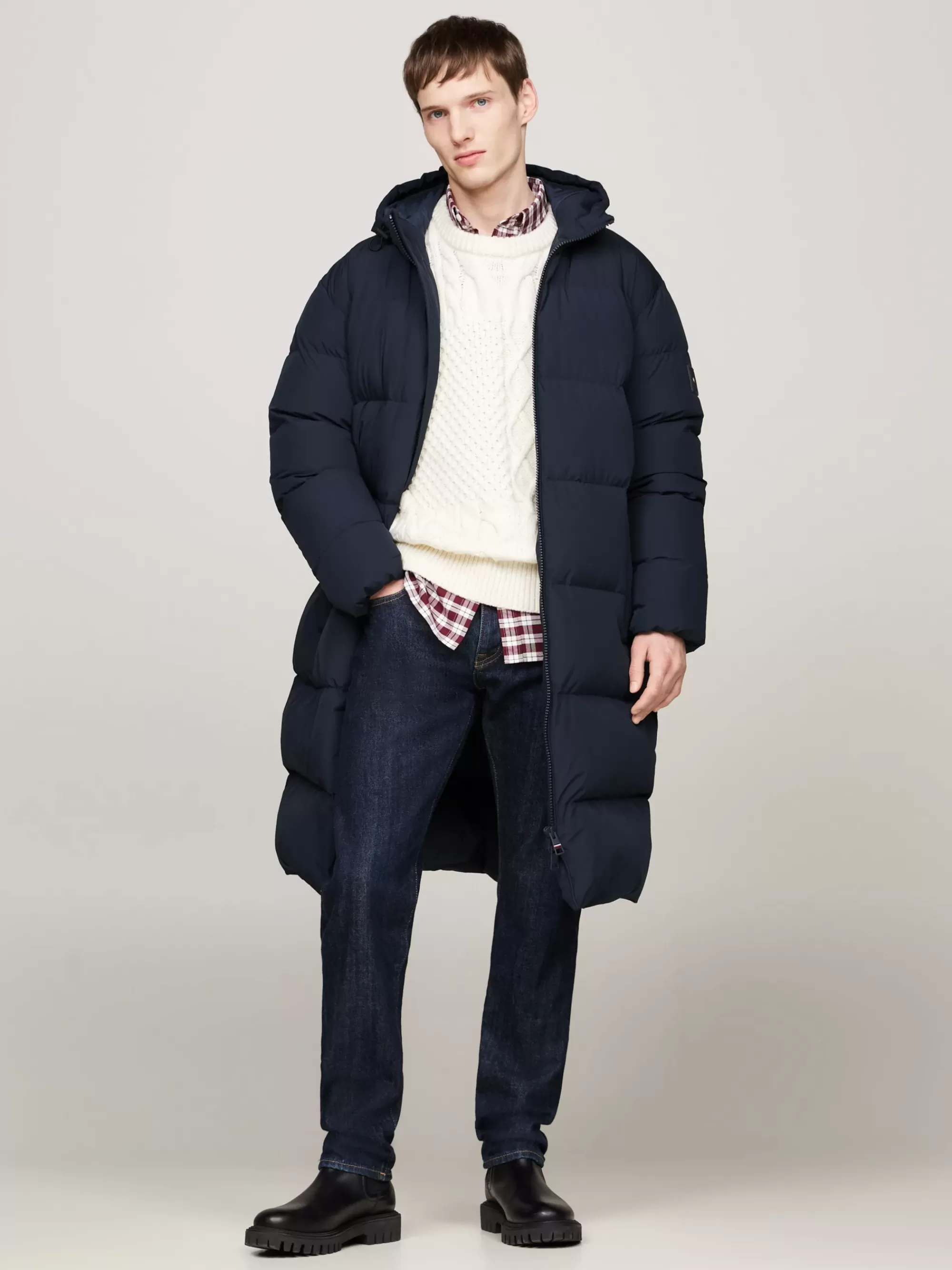 Jassen & Jacks*Tommy Hilfiger Waterafstotende Parka Met Dons DESERT SKY