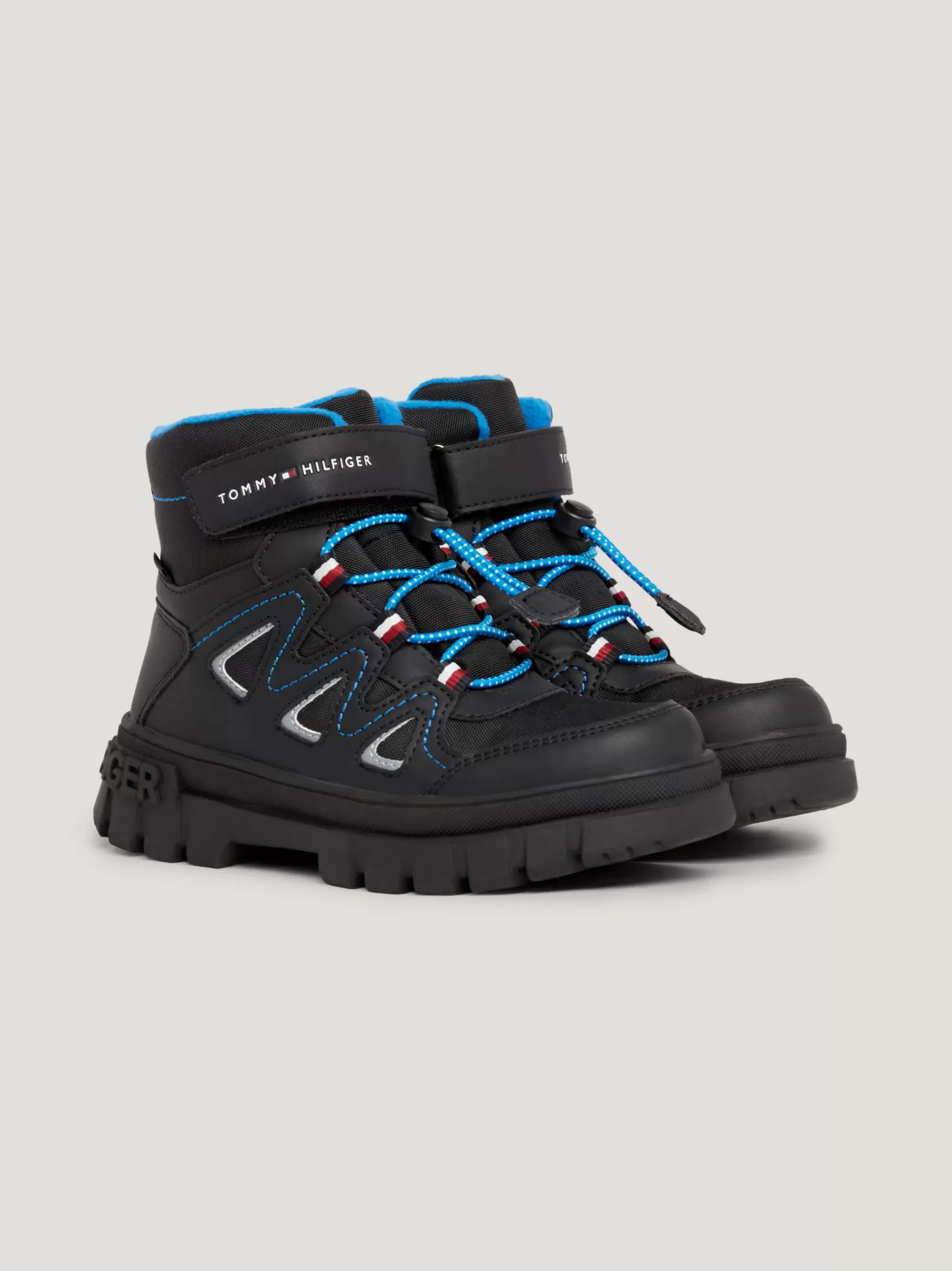 Schoenen & Accessoires*Tommy Hilfiger Waterproof Veterlaars Met Profielzool BLACK