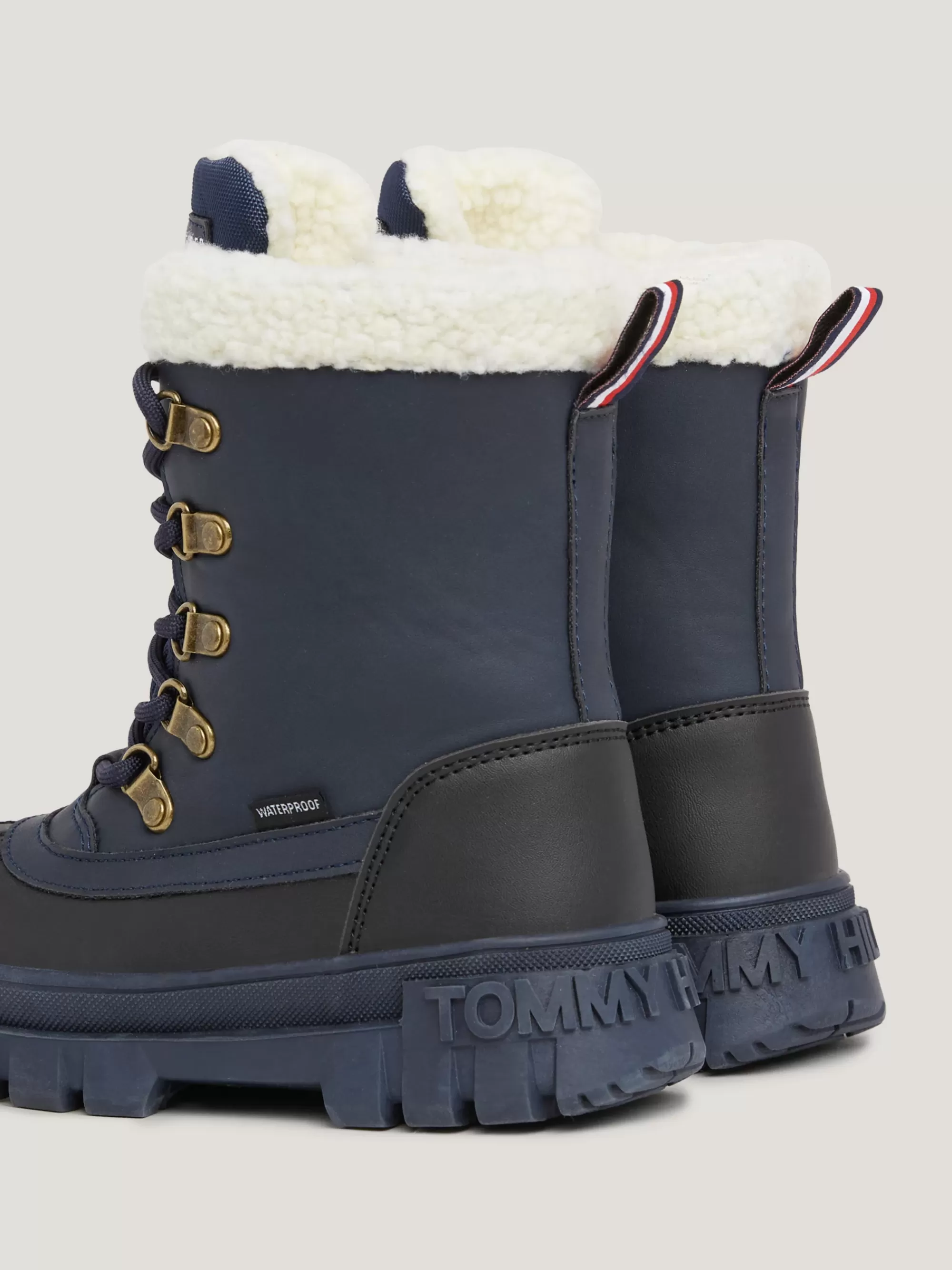 Schoenen & Accessoires*Tommy Hilfiger Waterproof Veterlaars Met Profielzool BLUE
