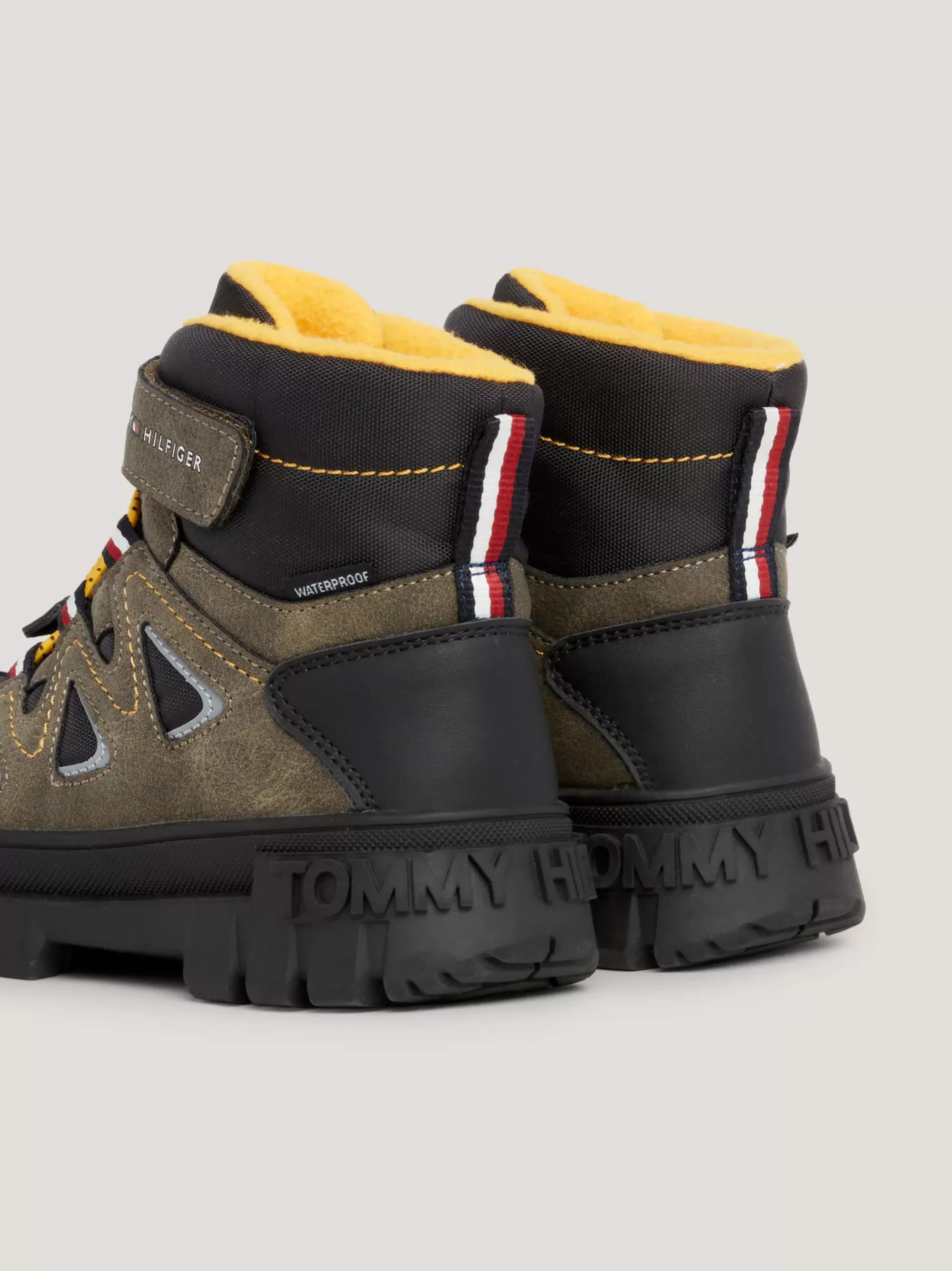Schoenen & Accessoires*Tommy Hilfiger Waterproof Veterlaars Met Profielzool BLACK/MUD