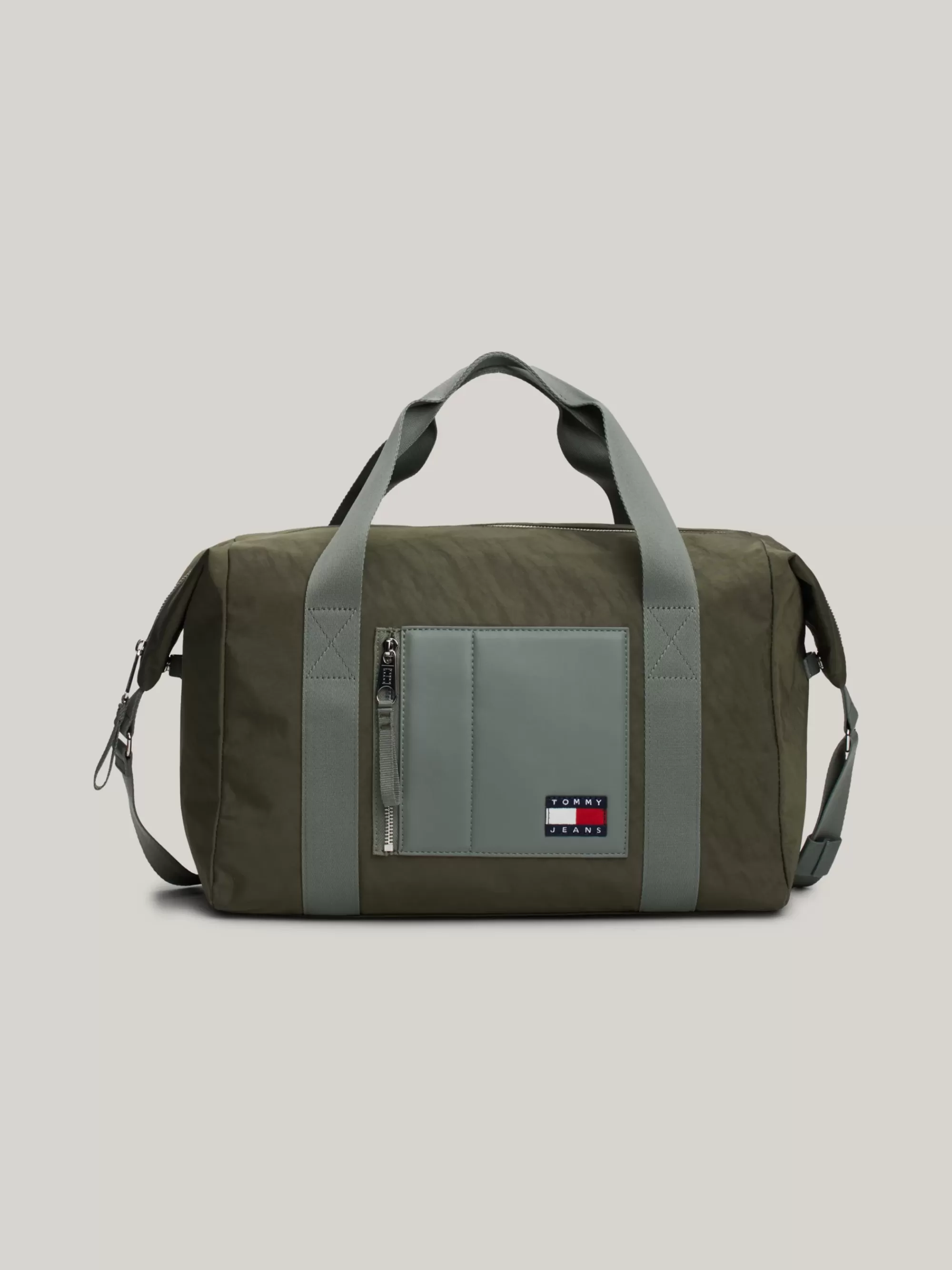 Weekendtassen*Tommy Hilfiger Weekendtas Met Badge En Contrasterend Vak DEEP WOODS