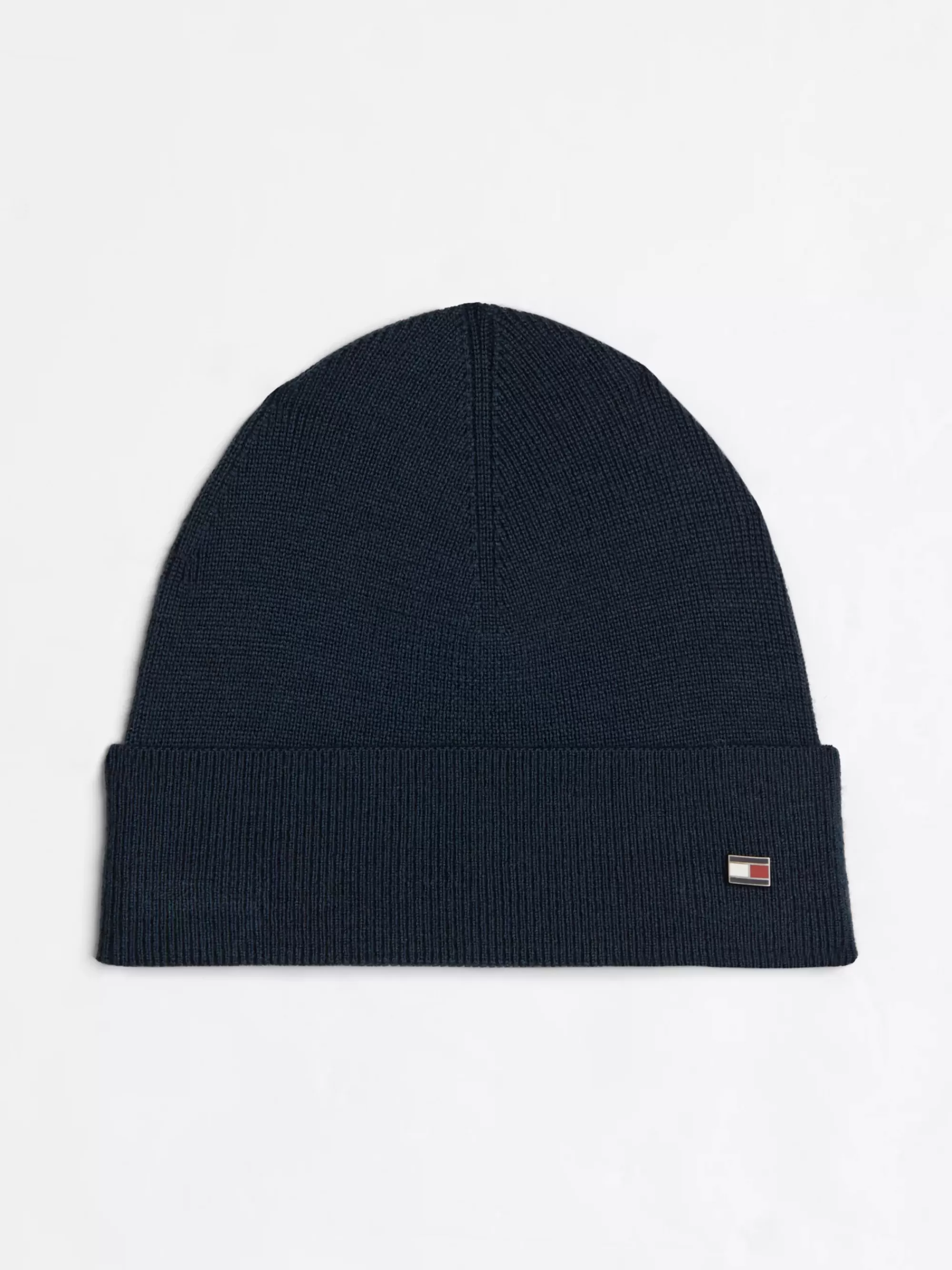 Mutsen | Mutsen, Handschoenen & Sjaals*Tommy Hilfiger Wollen Beanie Met Hilfiger-vlag MILITARY DENIM