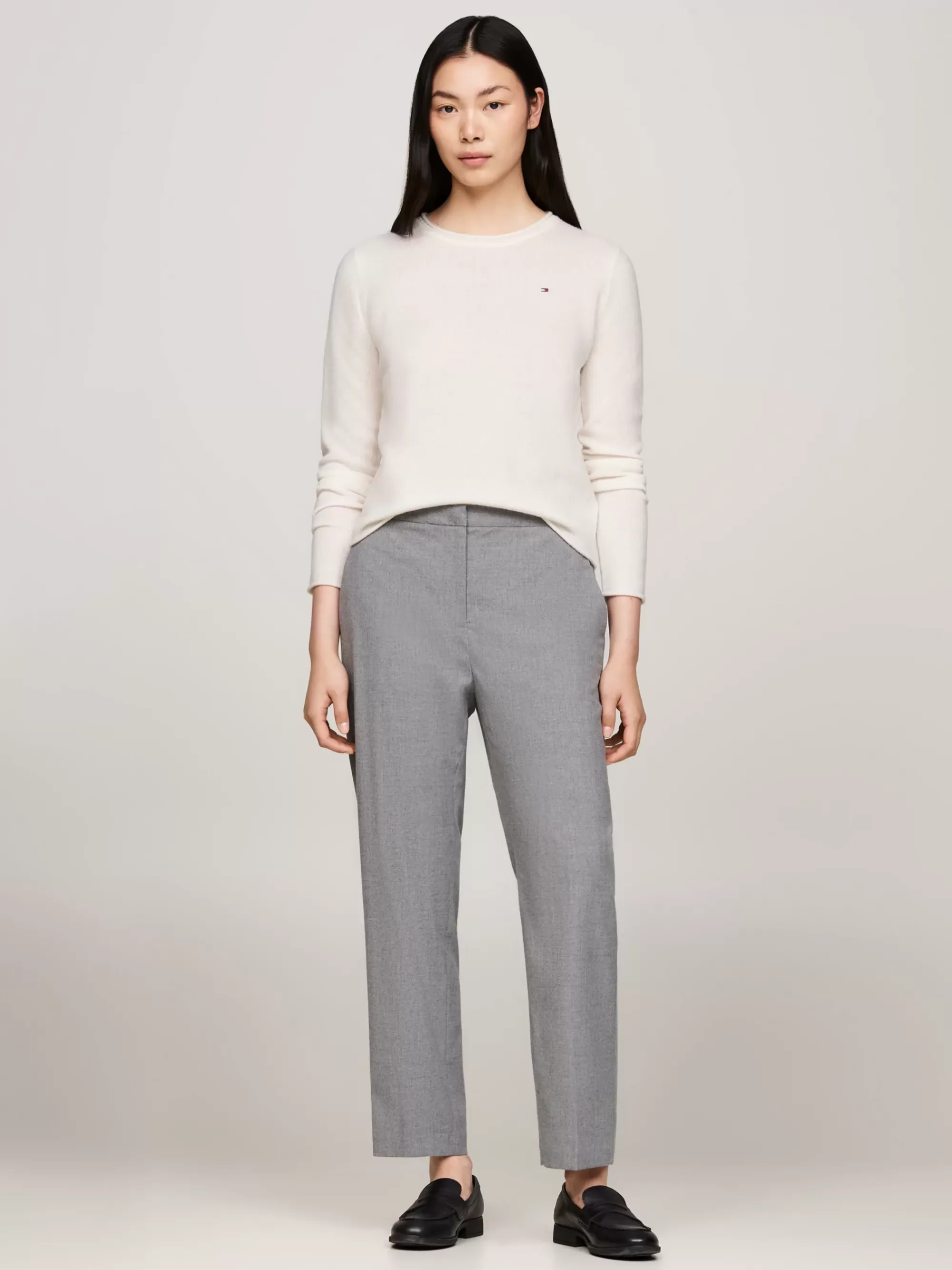 Truien Met Ronde Hals | Truien*Tommy Hilfiger Wollen Trui Met Ronde Hals IVORY PETAL