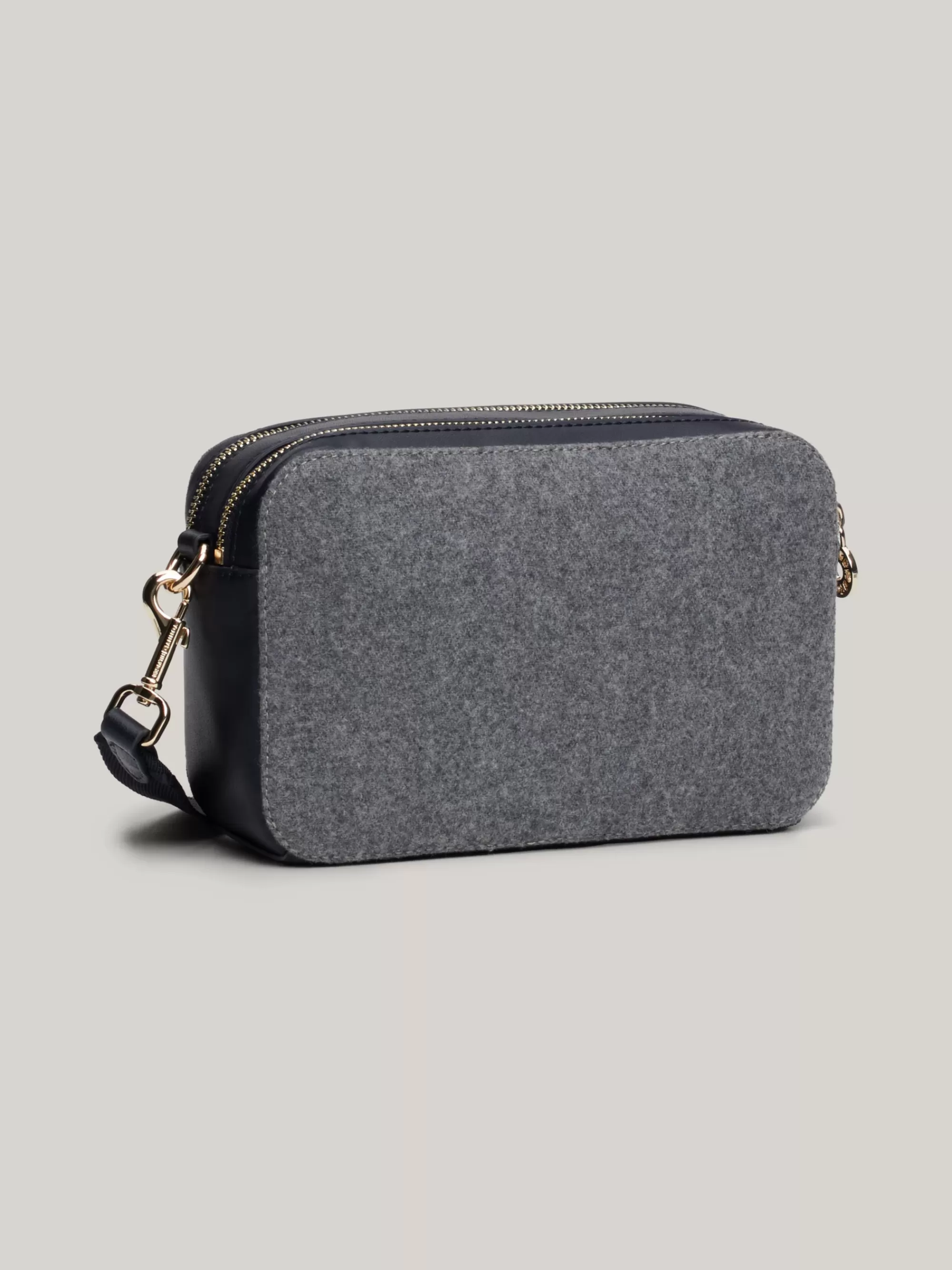 Crossbodytassen*Tommy Hilfiger Wolmix Cameratas Met TH-monogram MID GREY HEATHER