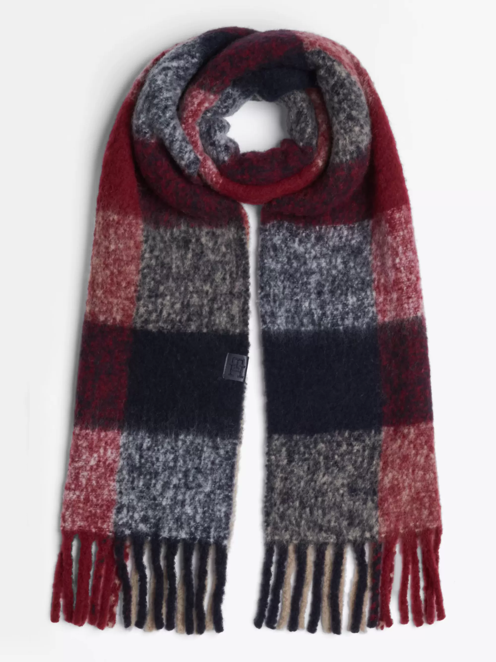 Mutsen & Sjaals | Sjaals*Tommy Hilfiger Zachte Sjaal Van Wolmix Met Gemengde Ruit CORP MIX