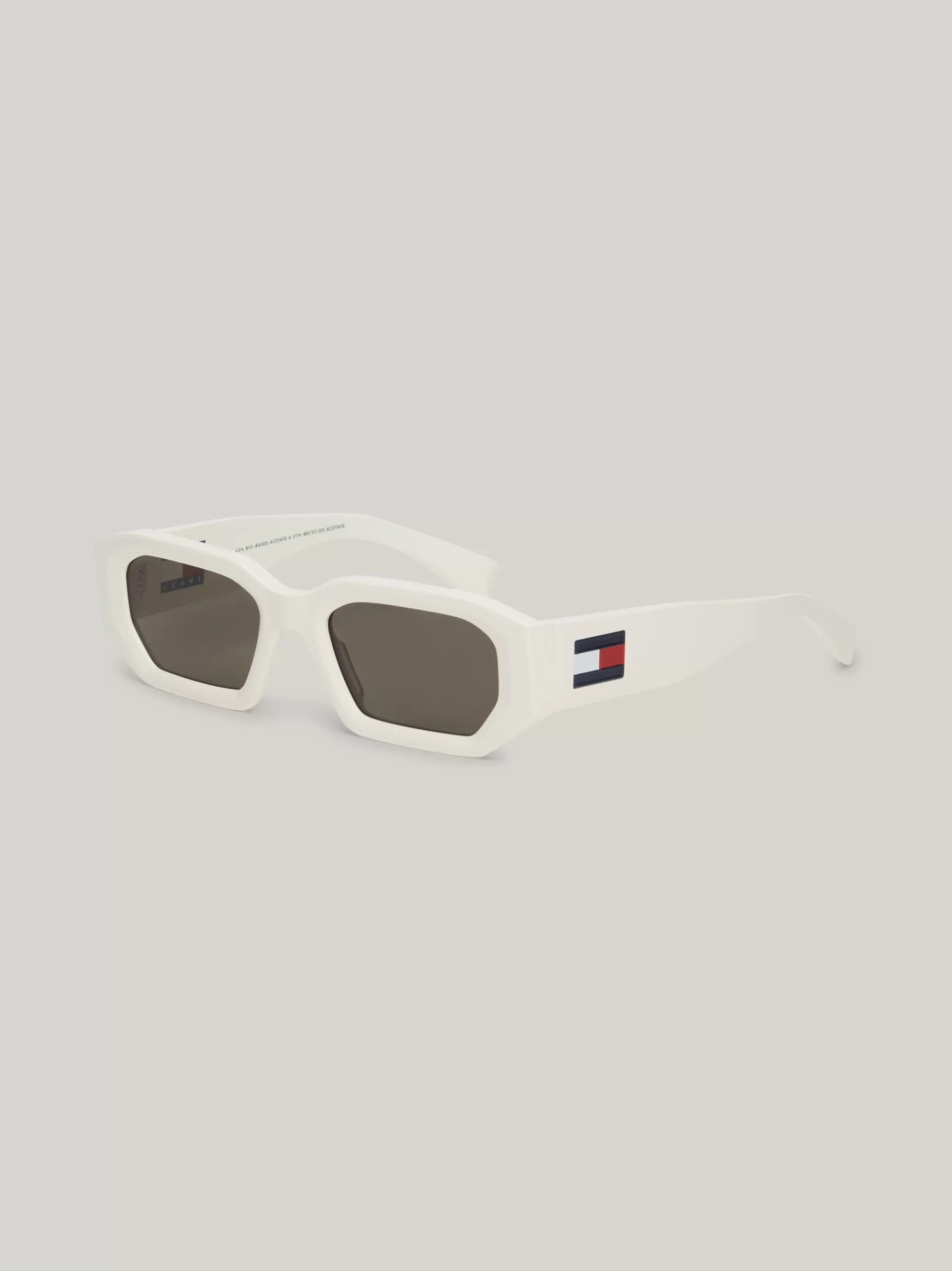 Zonnebrillen | Zonnebrillen*Tommy Hilfiger Zonnebril Met Kleine Achthoekige Glazen WHITE