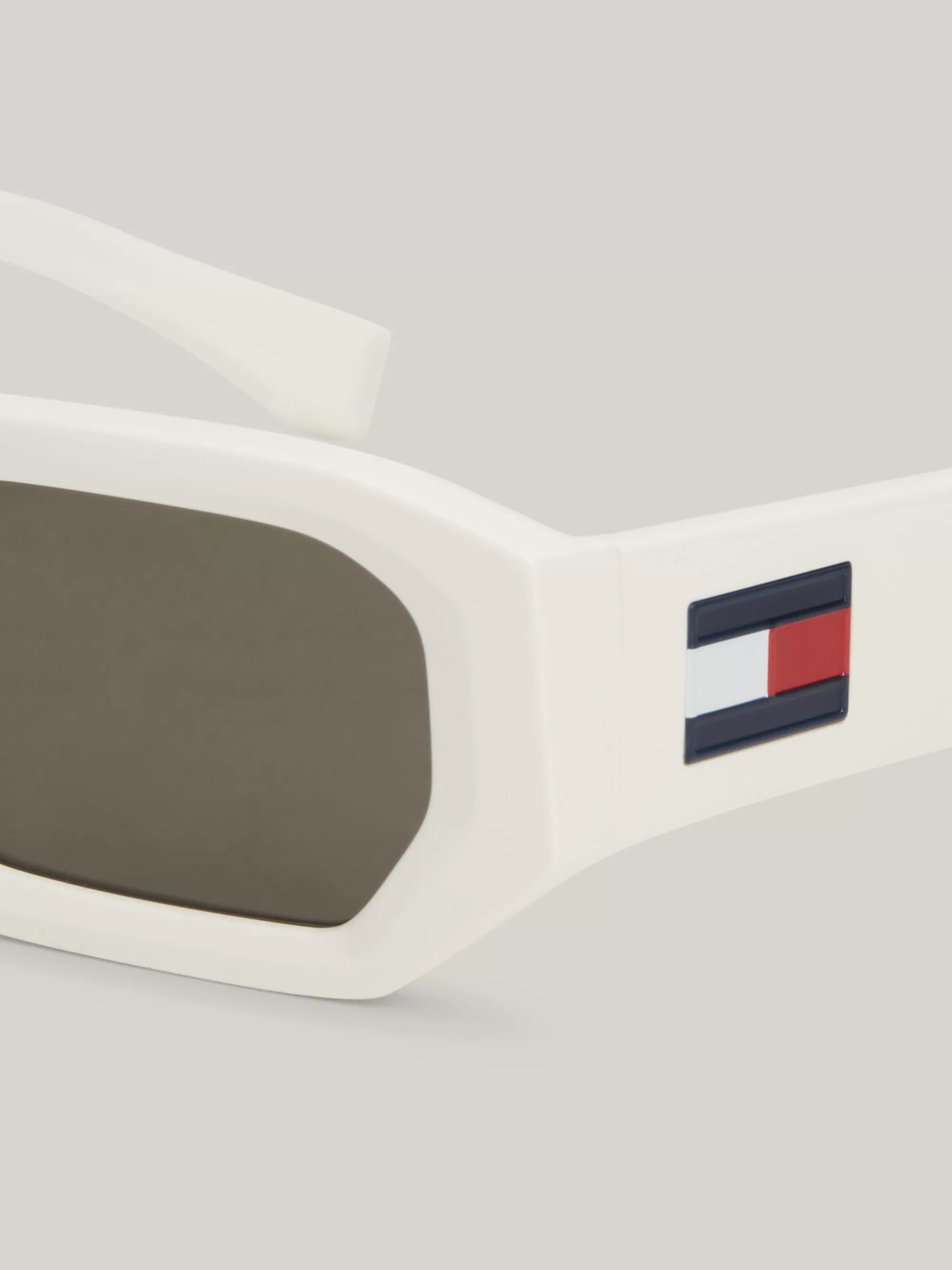 Zonnebrillen | Zonnebrillen*Tommy Hilfiger Zonnebril Met Kleine Achthoekige Glazen WHITE