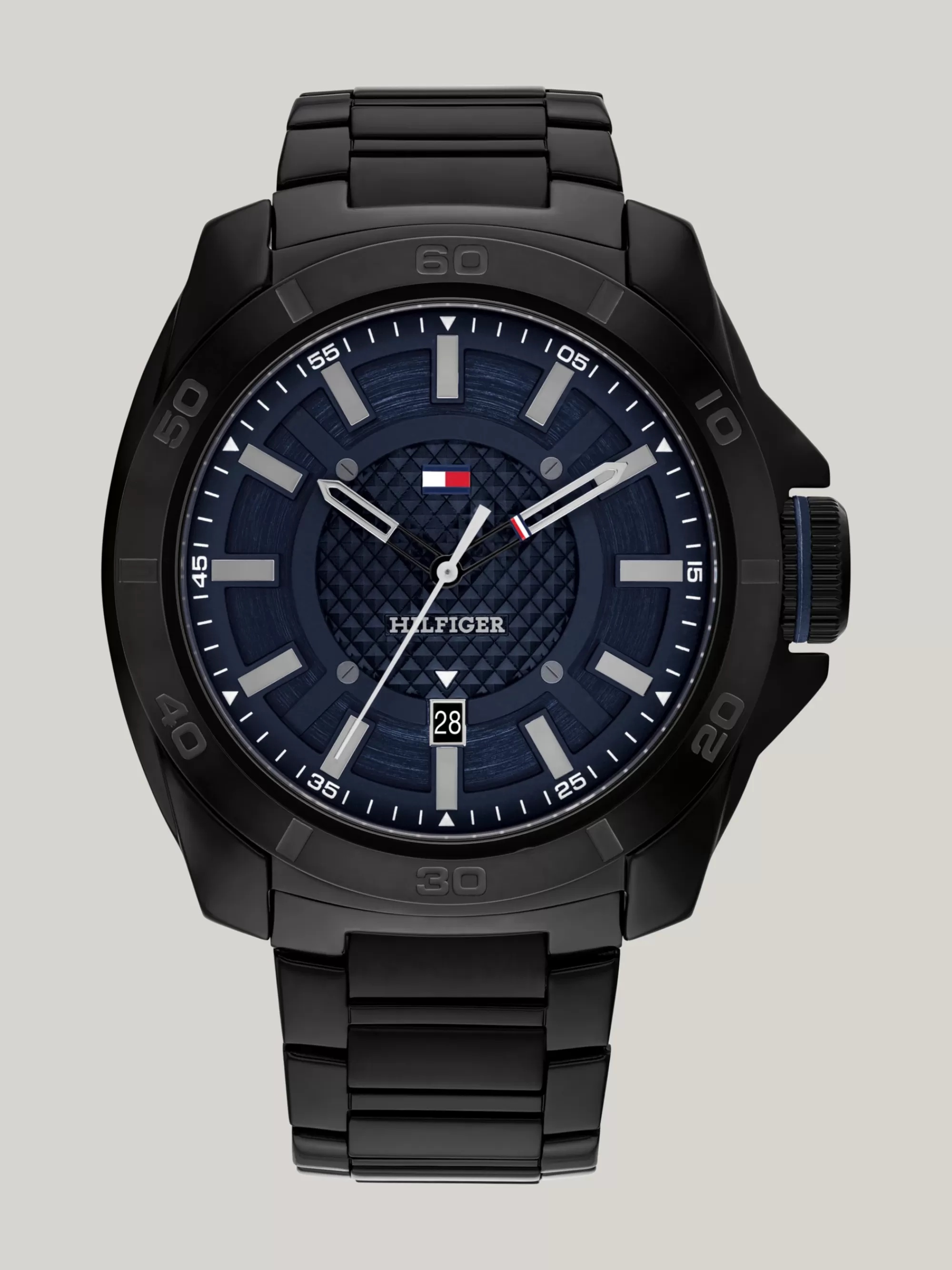 Horloges*Tommy Hilfiger Zwart Geïoniseerd Roestvrijstalen Sporthorloge BLACK