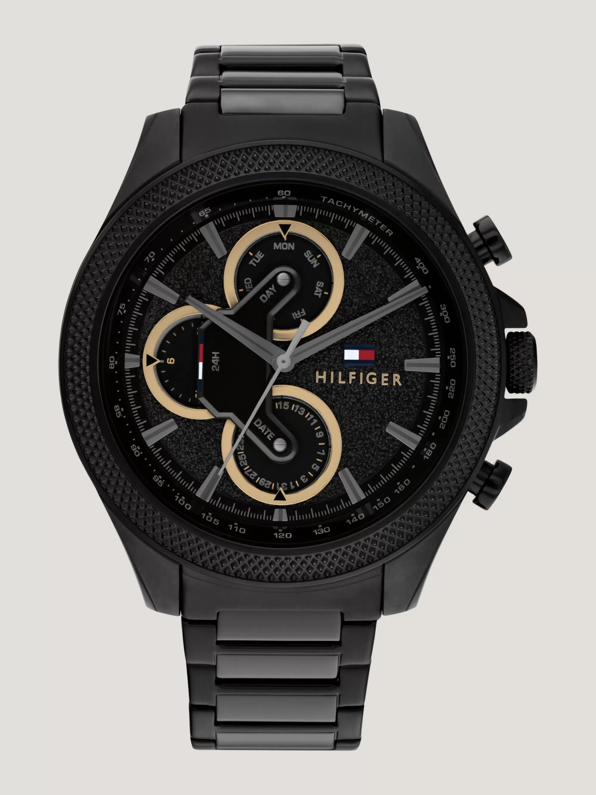 Horloges*Tommy Hilfiger Zwart Roestvrijstalen Horloge BLACK