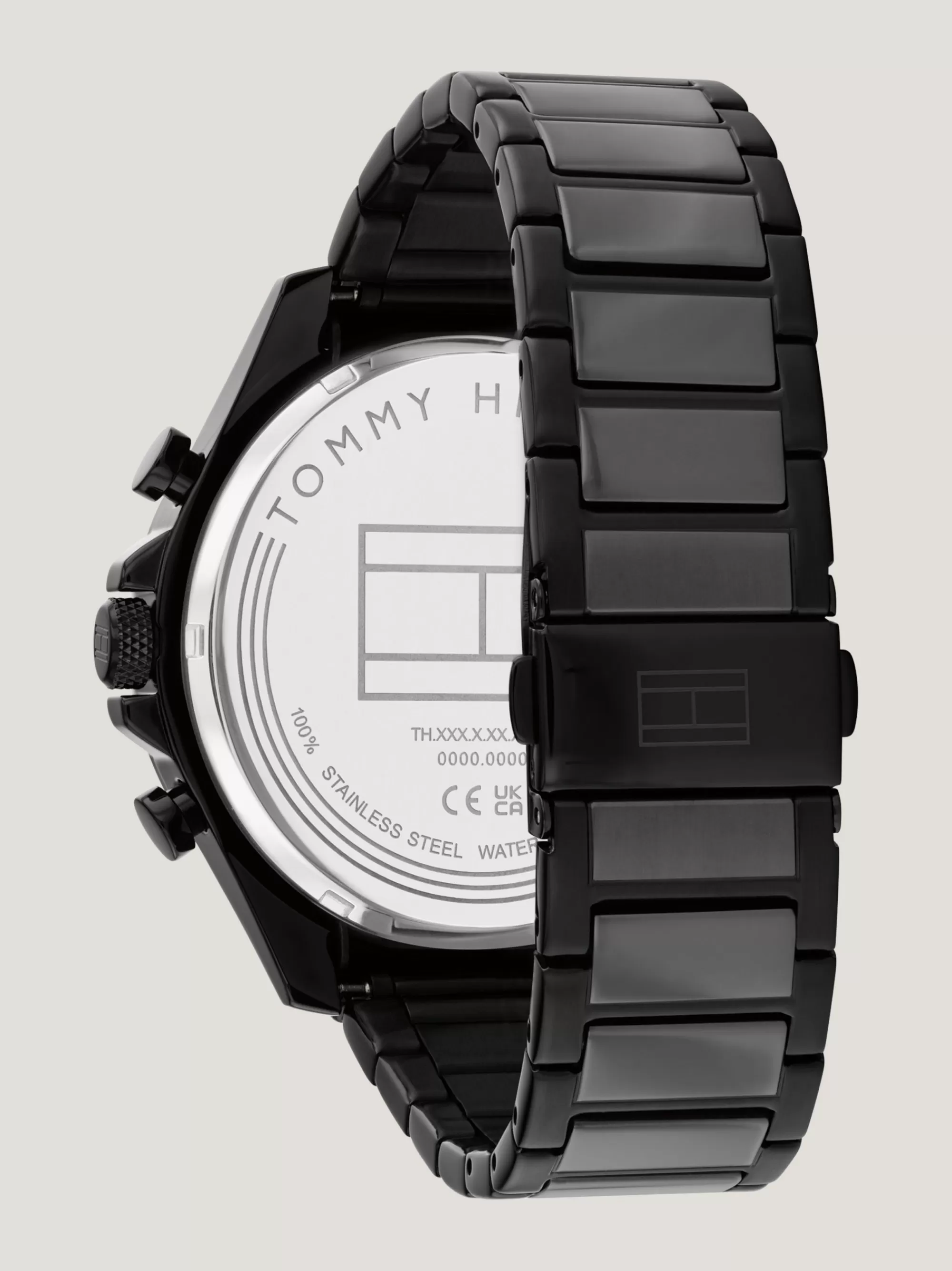 Horloges*Tommy Hilfiger Zwart Roestvrijstalen Horloge BLACK